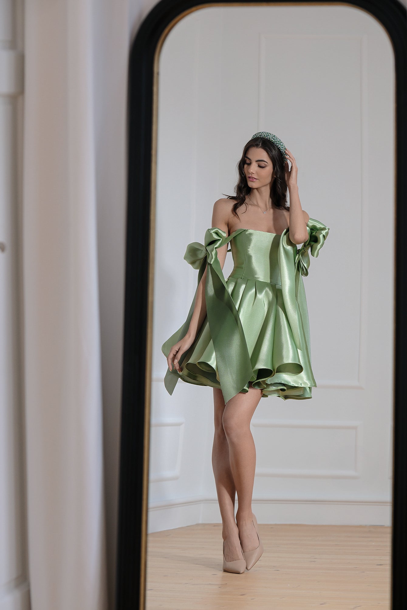 Cocktail dress in green: Princess Blossom