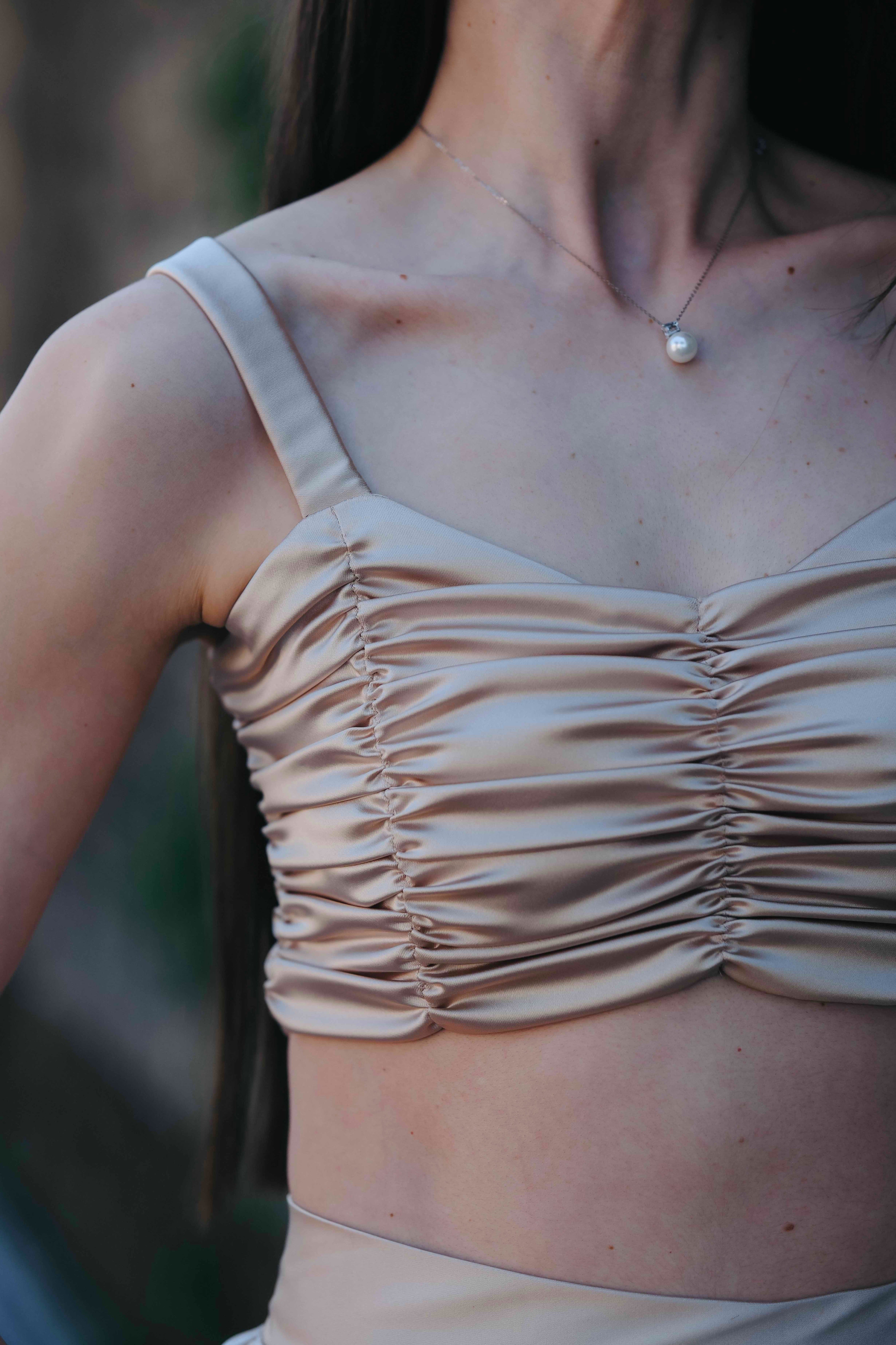 Beige top: Luxira