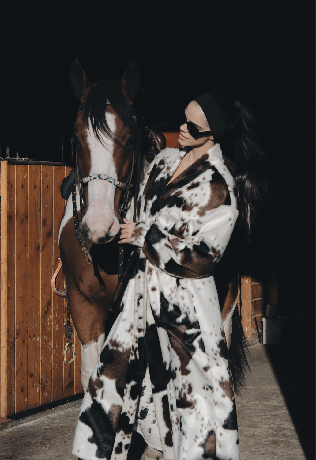 Дълго палто / жилетка тип халат: Cow