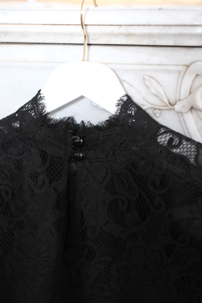 Ръчно изработена дантелена яка в черно: Paris
