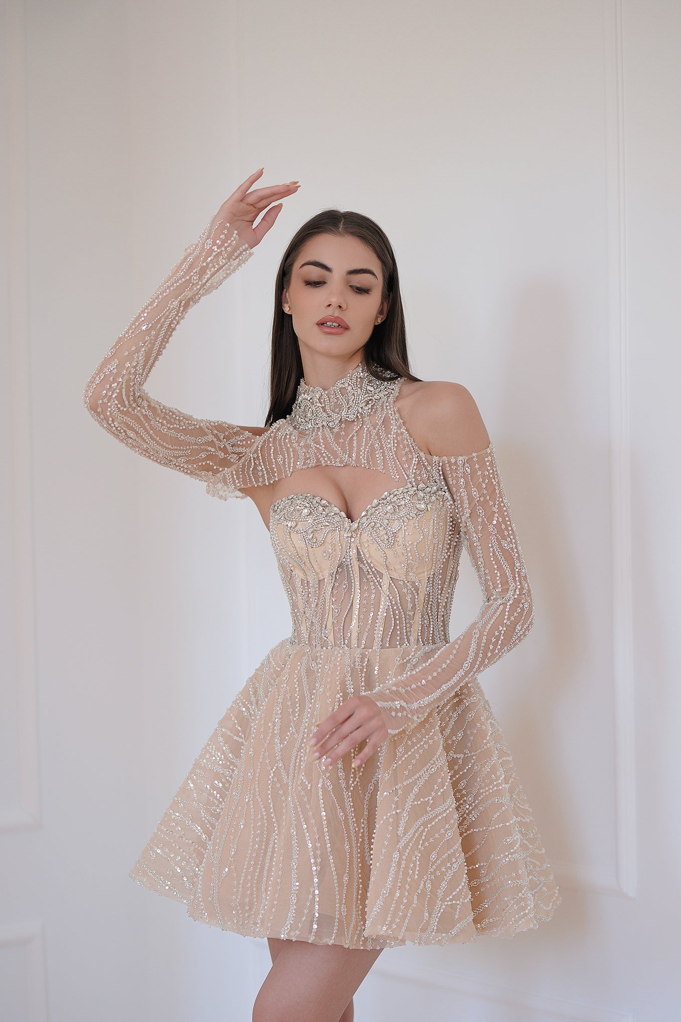 Limited edition nude dress: Haute Couture