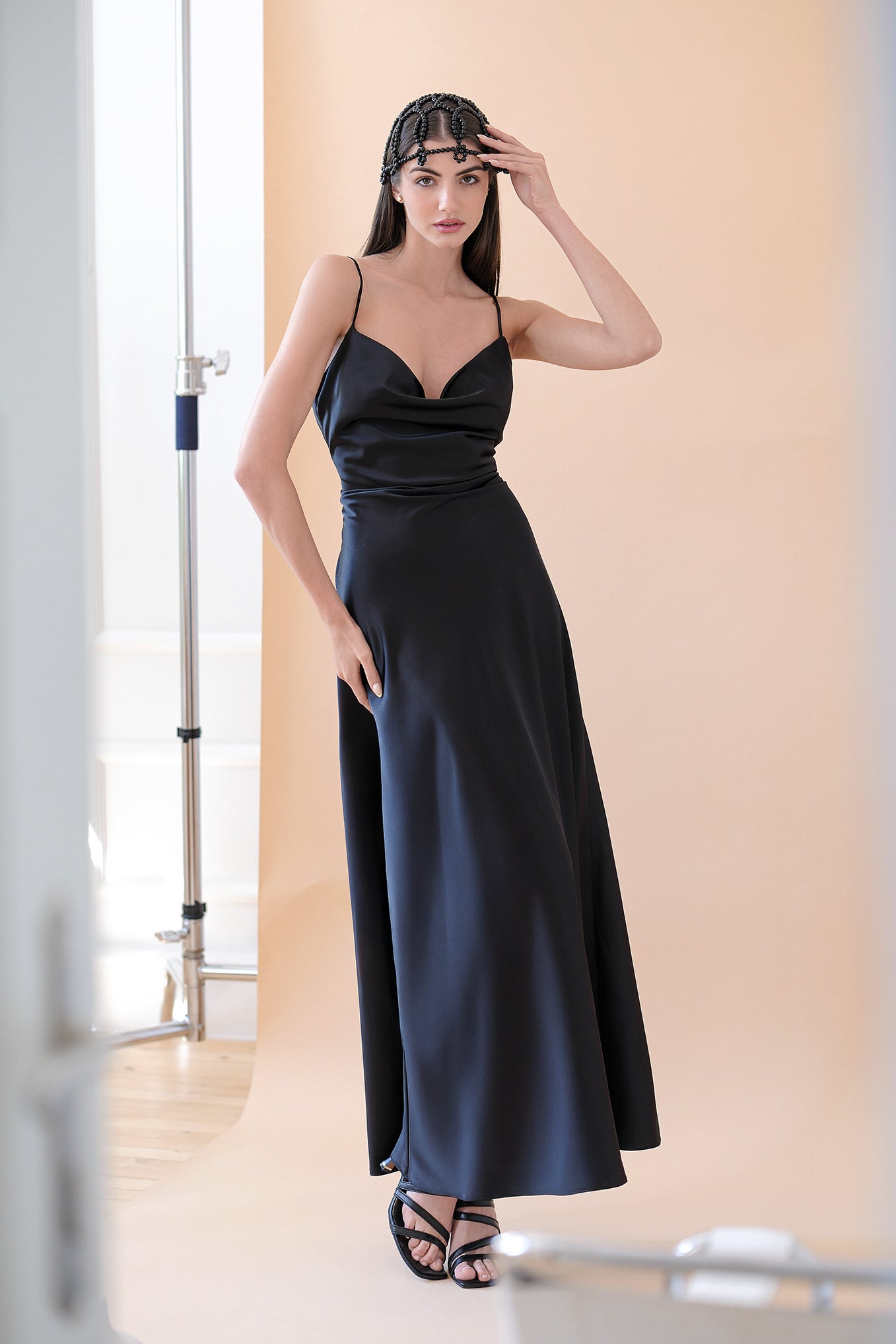 Long dress in black: Glowin