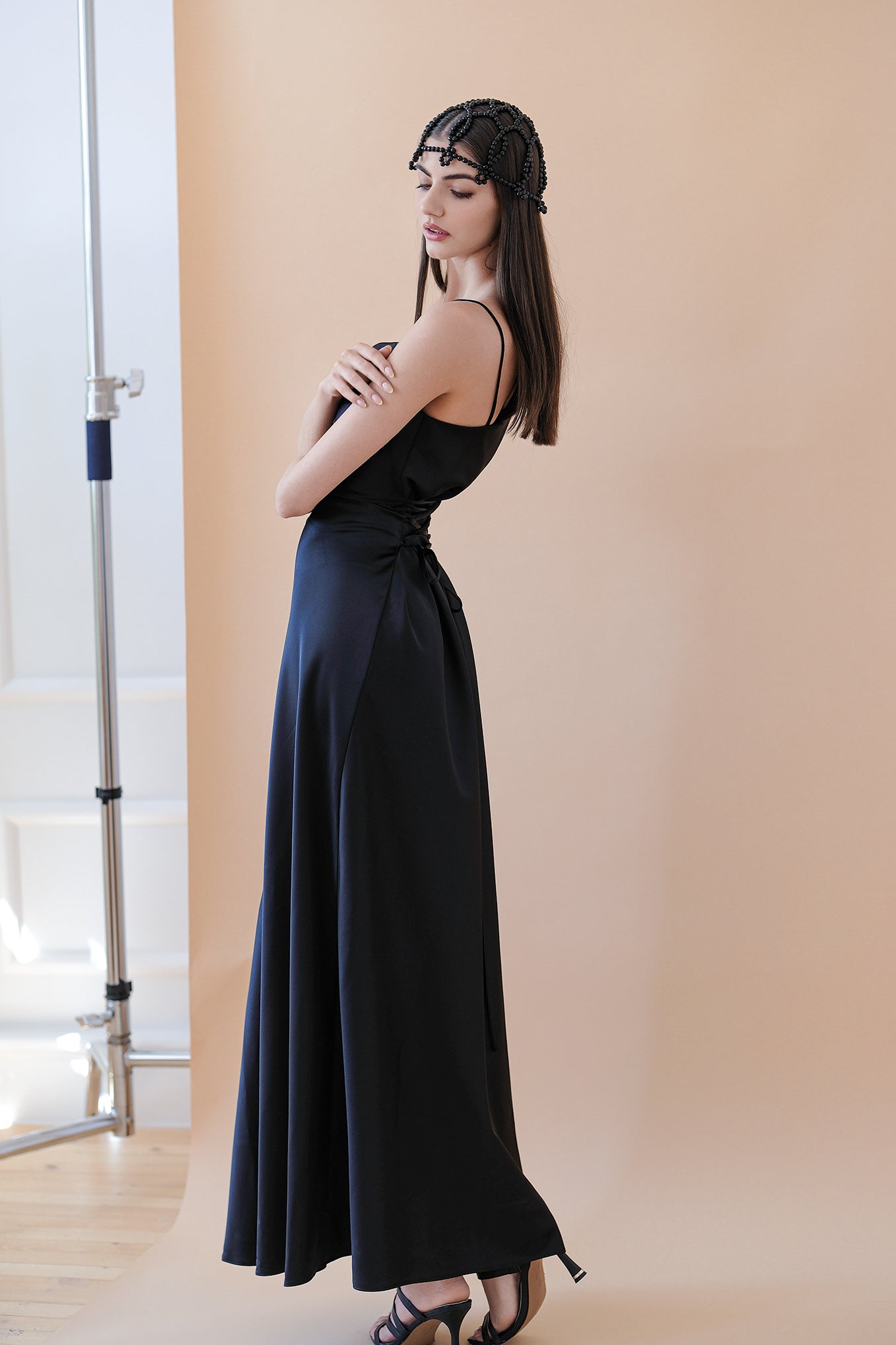 Long dress in black: Glowin