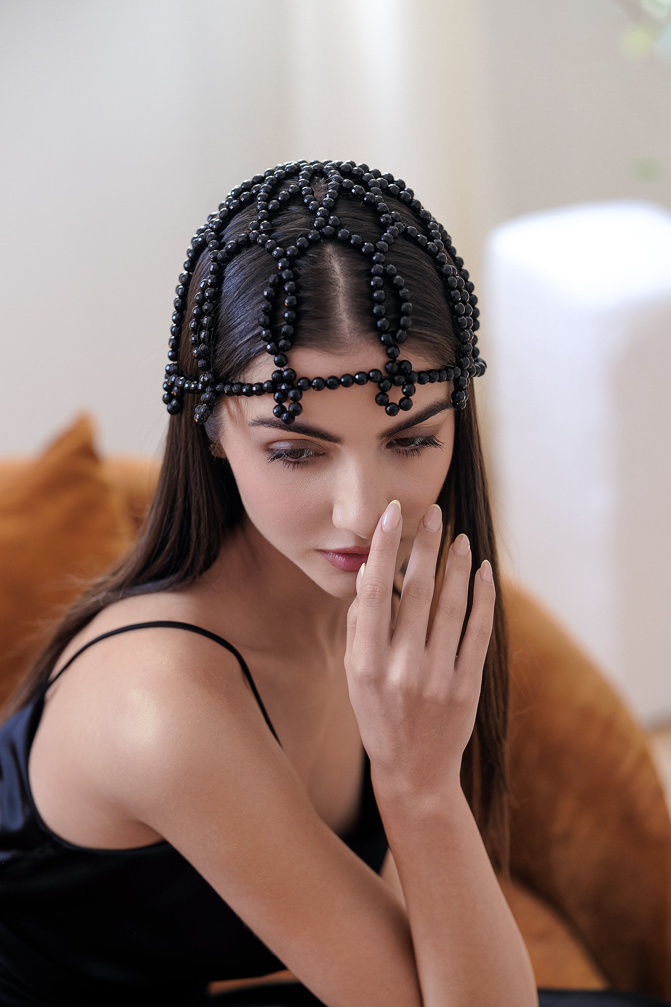 Hair accessory in black: Sylvaine