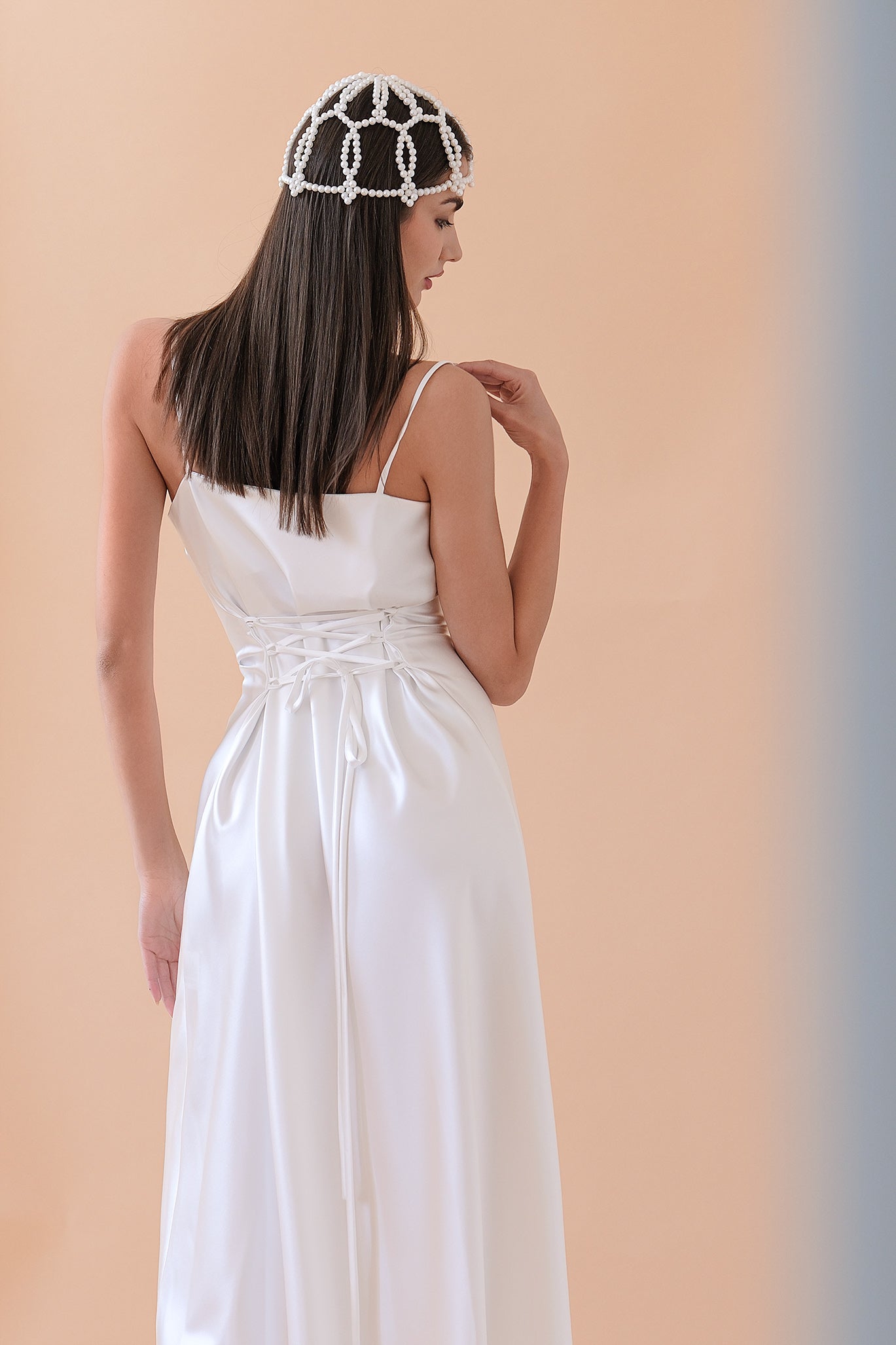 Long dress in white: Glowin