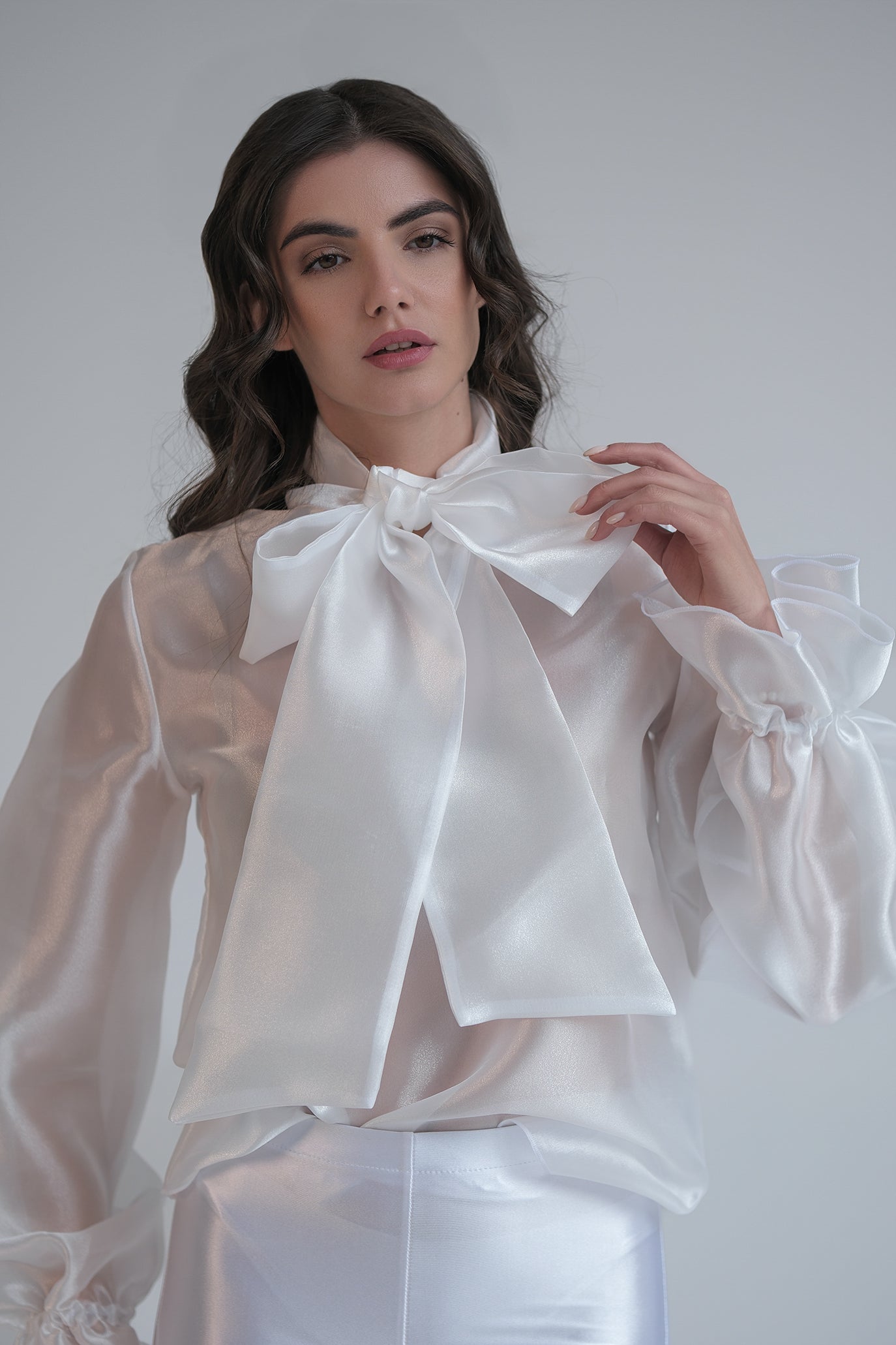 Блуза тип риза в бяло: Dove