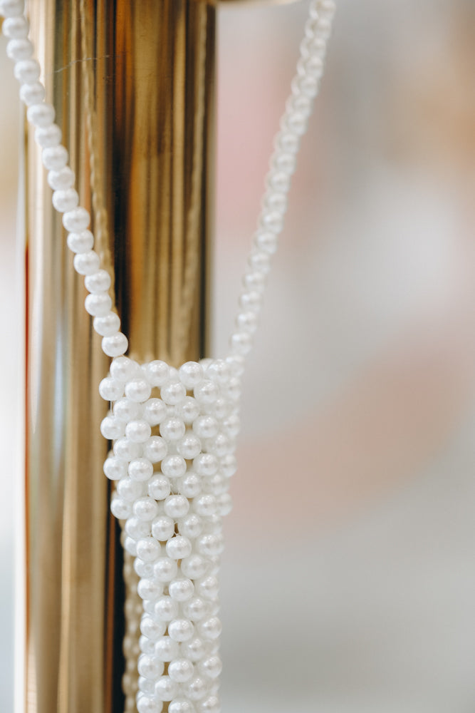 Tie - pearl necklace 