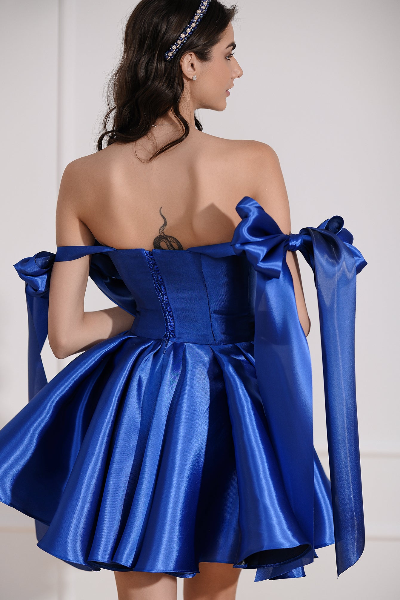 Cocktail dress in navy blue: Princess Blossom 