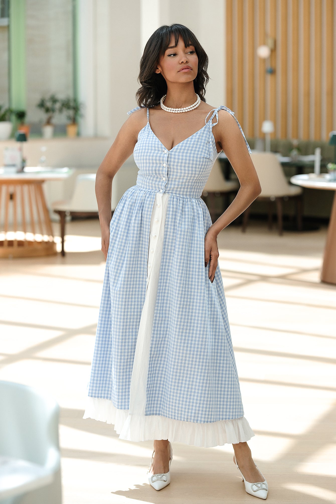 Casual dress in blue: Maelinne