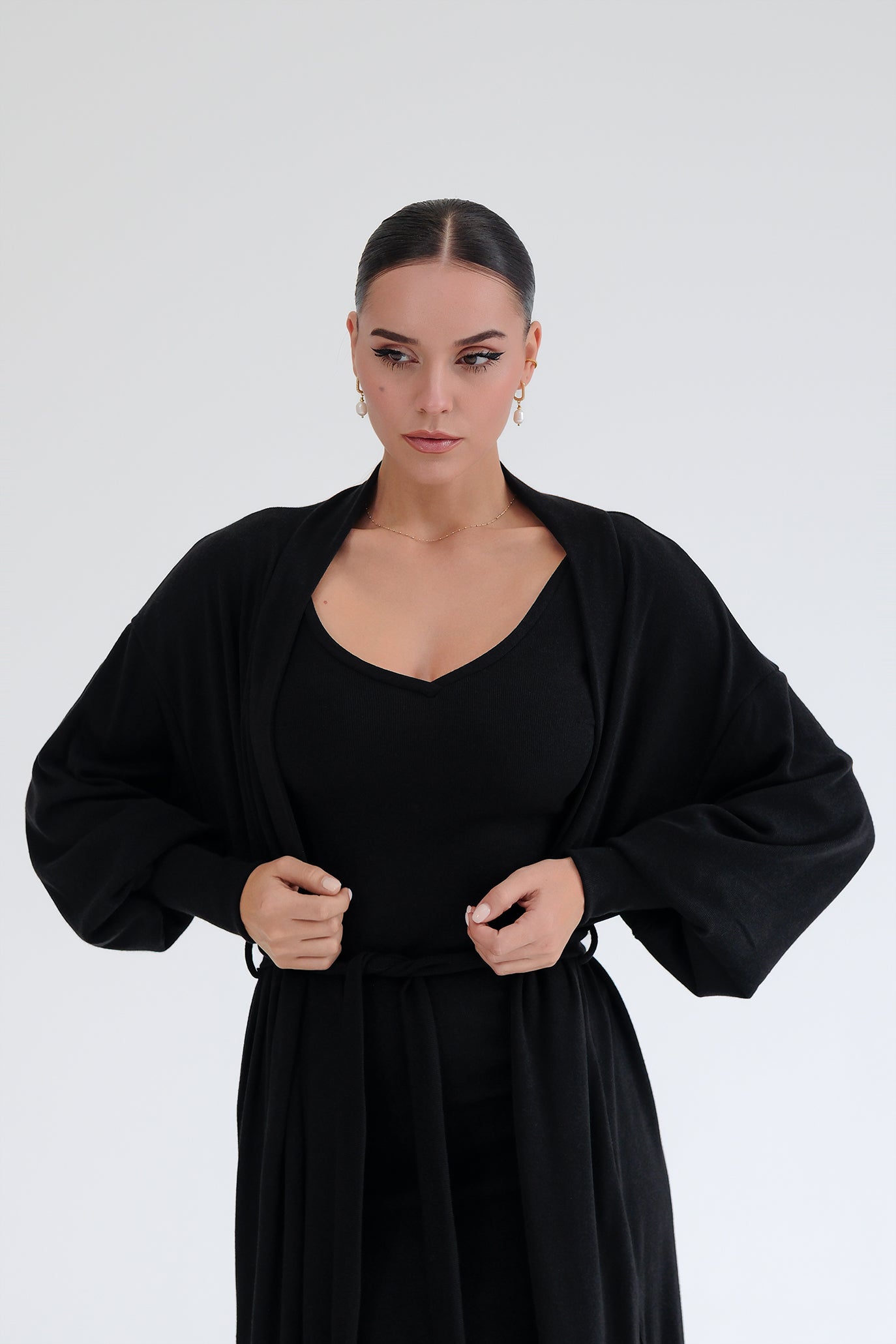 Рокля и жилетка в черно: Amoria Soft