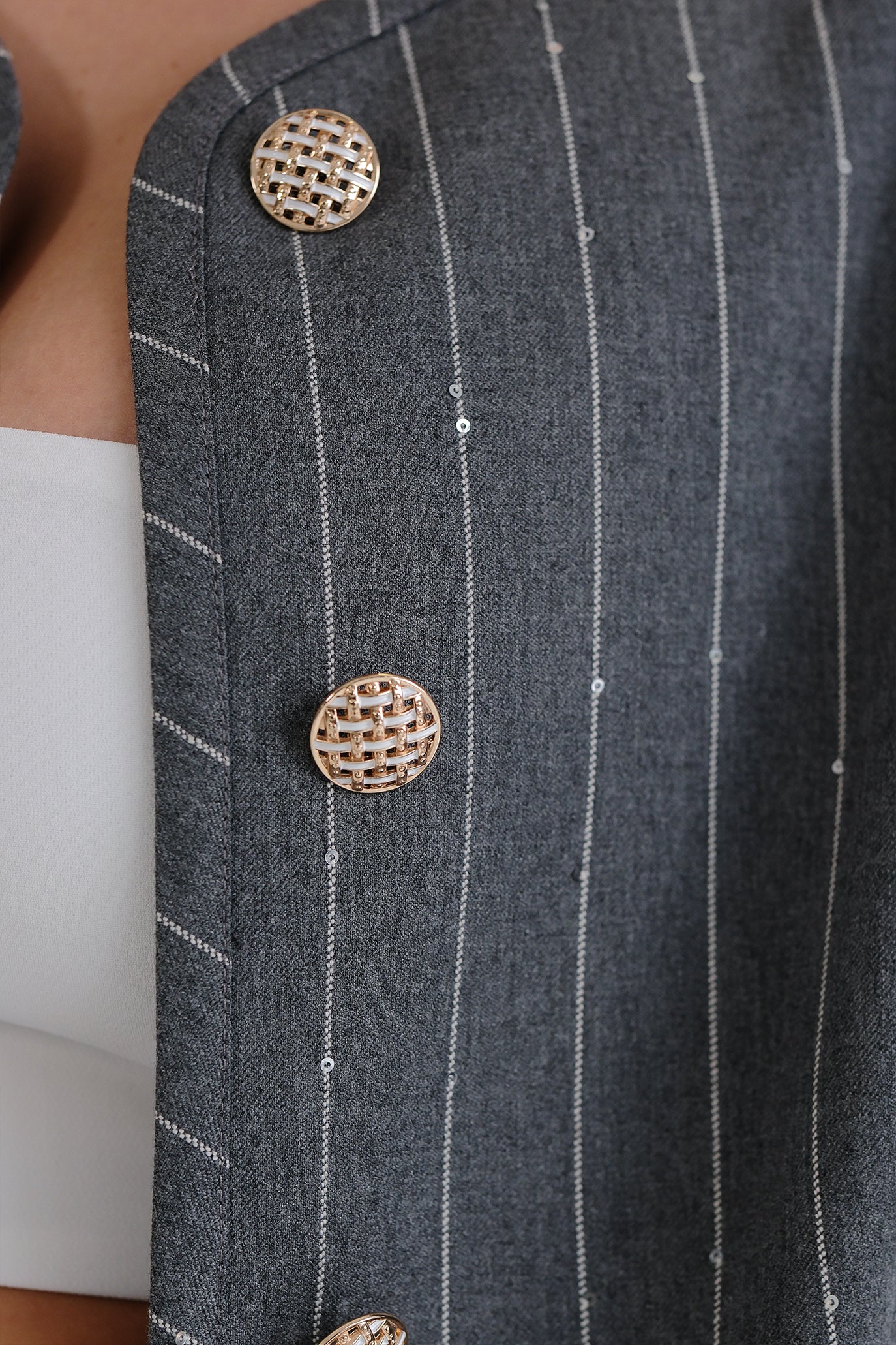 Костюм с пола молив в сиво: Atanasia