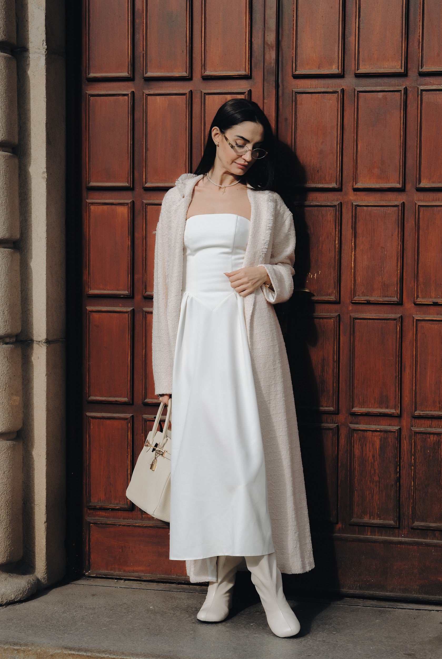 Дълга жилетка в светлорозово: Aliseth