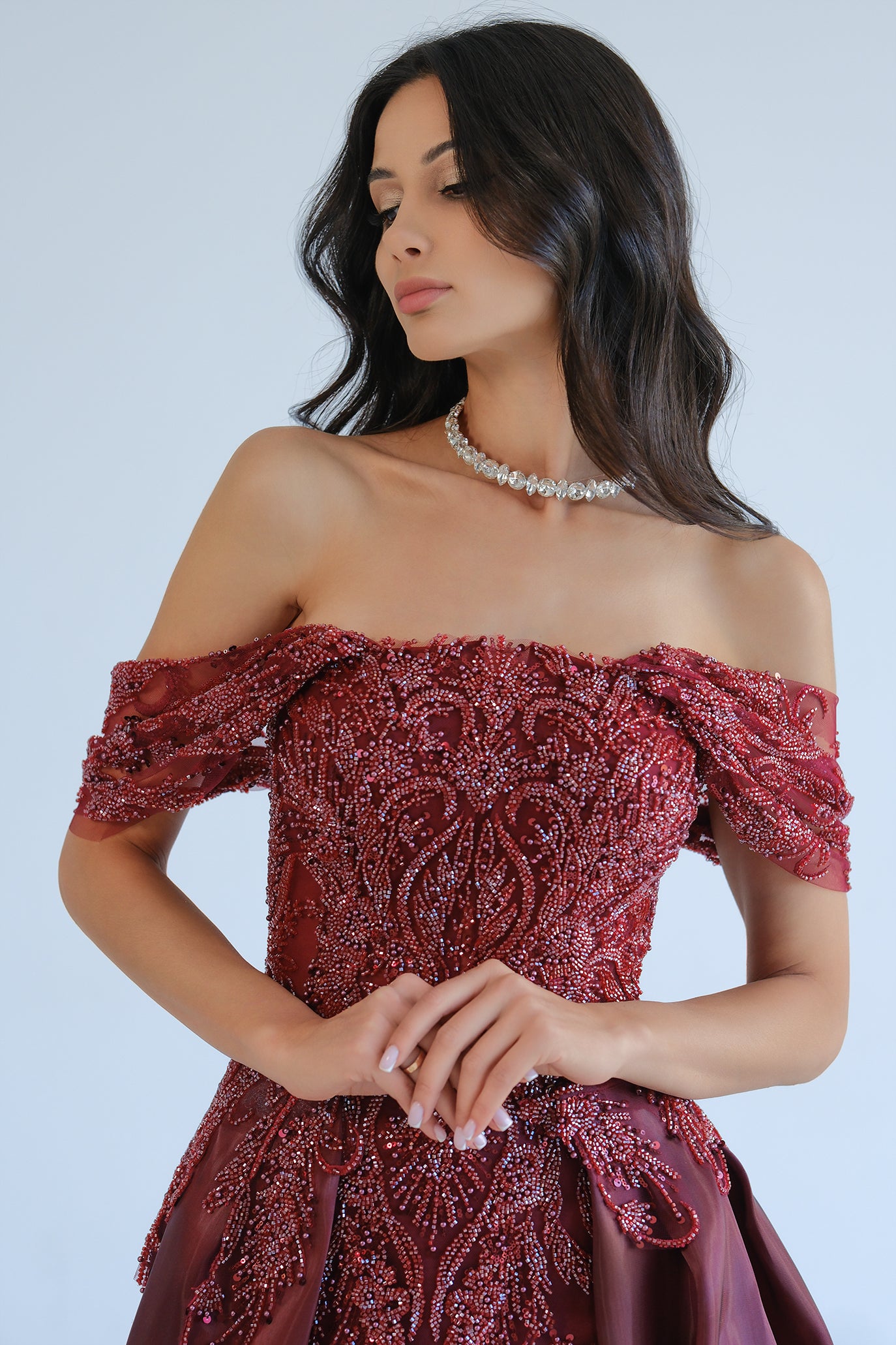 Официална рокля със свалящ се шлейф: Olysséa