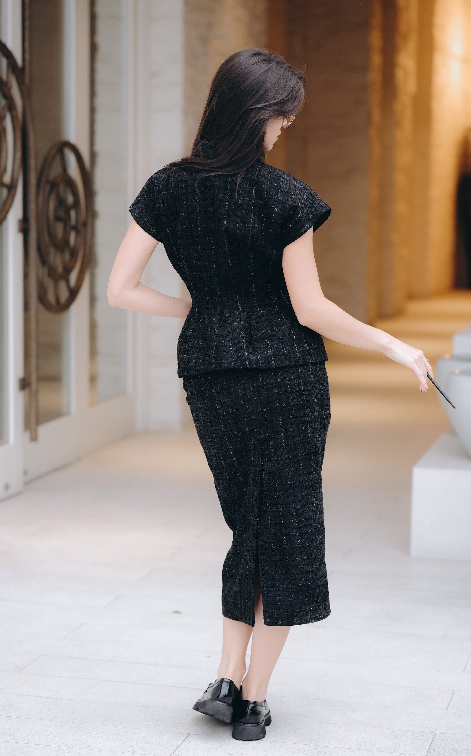 Сако / елек с десен: Halo Black