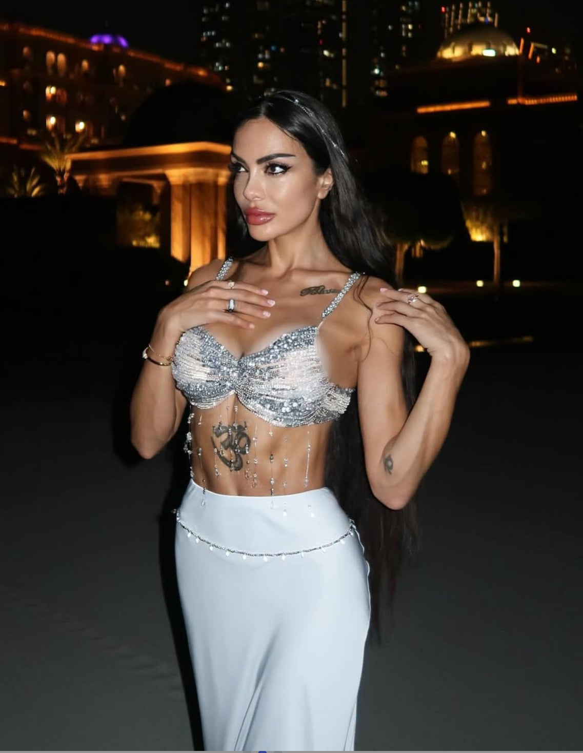 Handmade top and long skirt set: Sheherezade 
