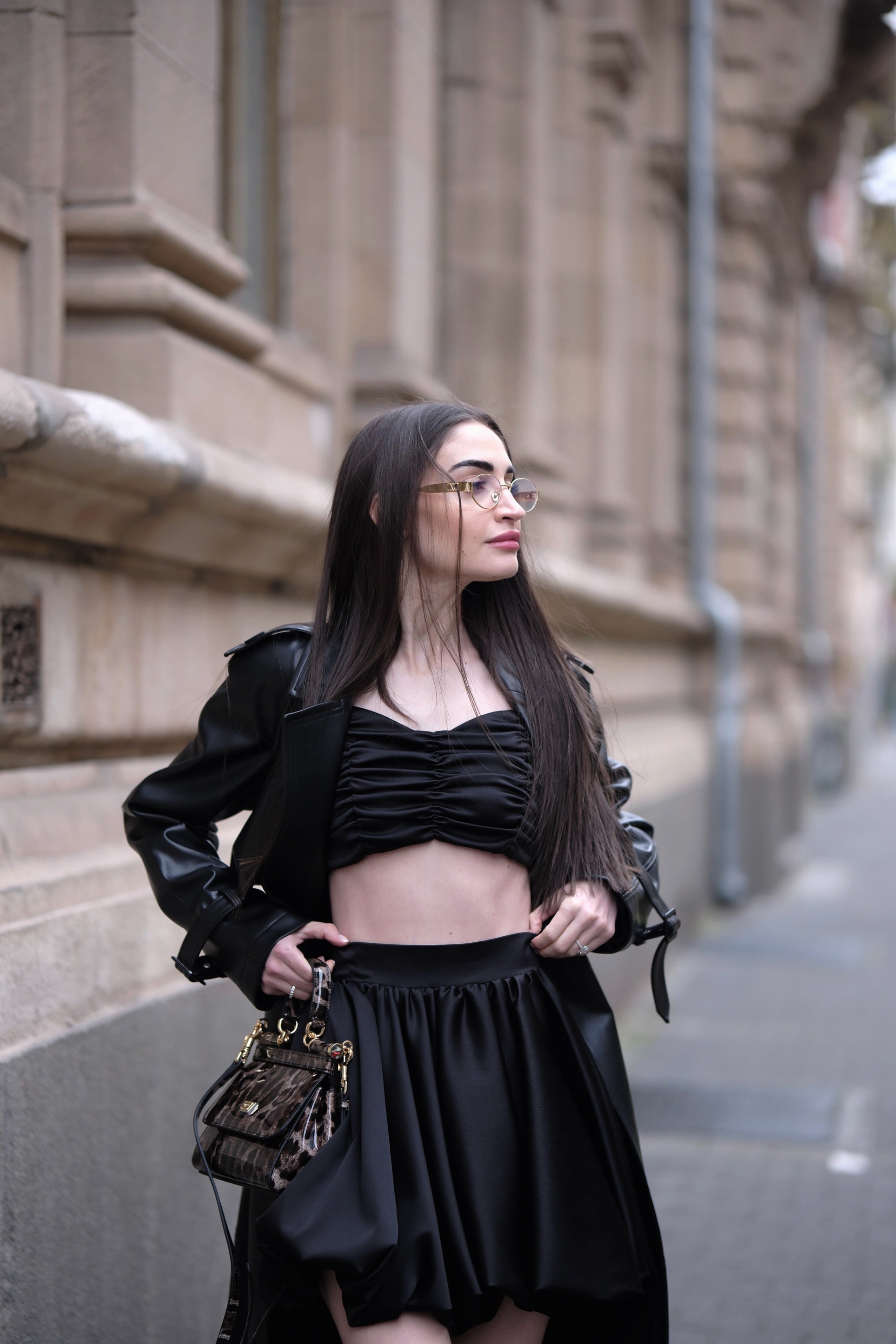 Skirt in black: Luxira
