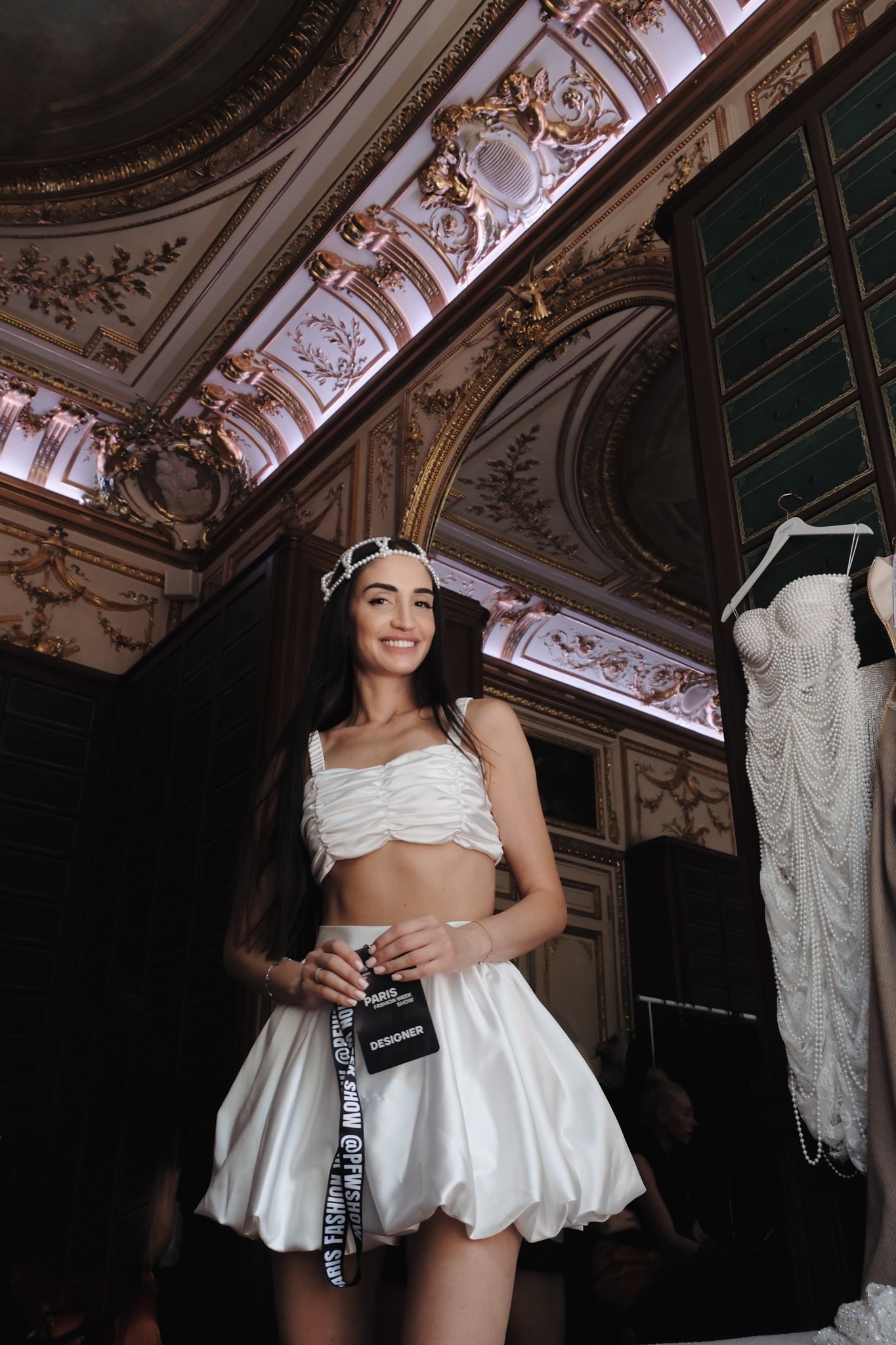 Skirt in white: Luxira