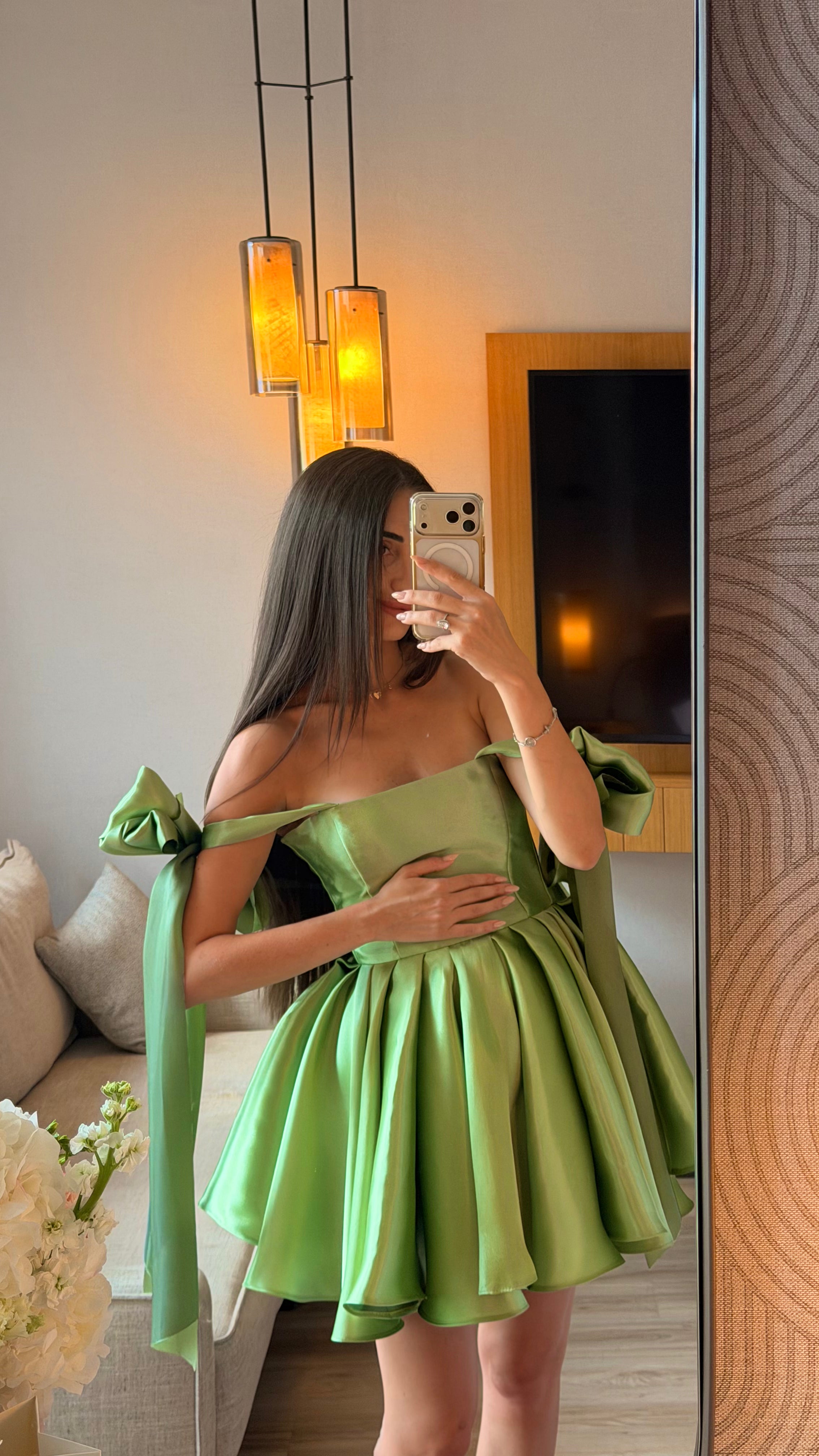 Cocktail dress in green: Princess Blossom 