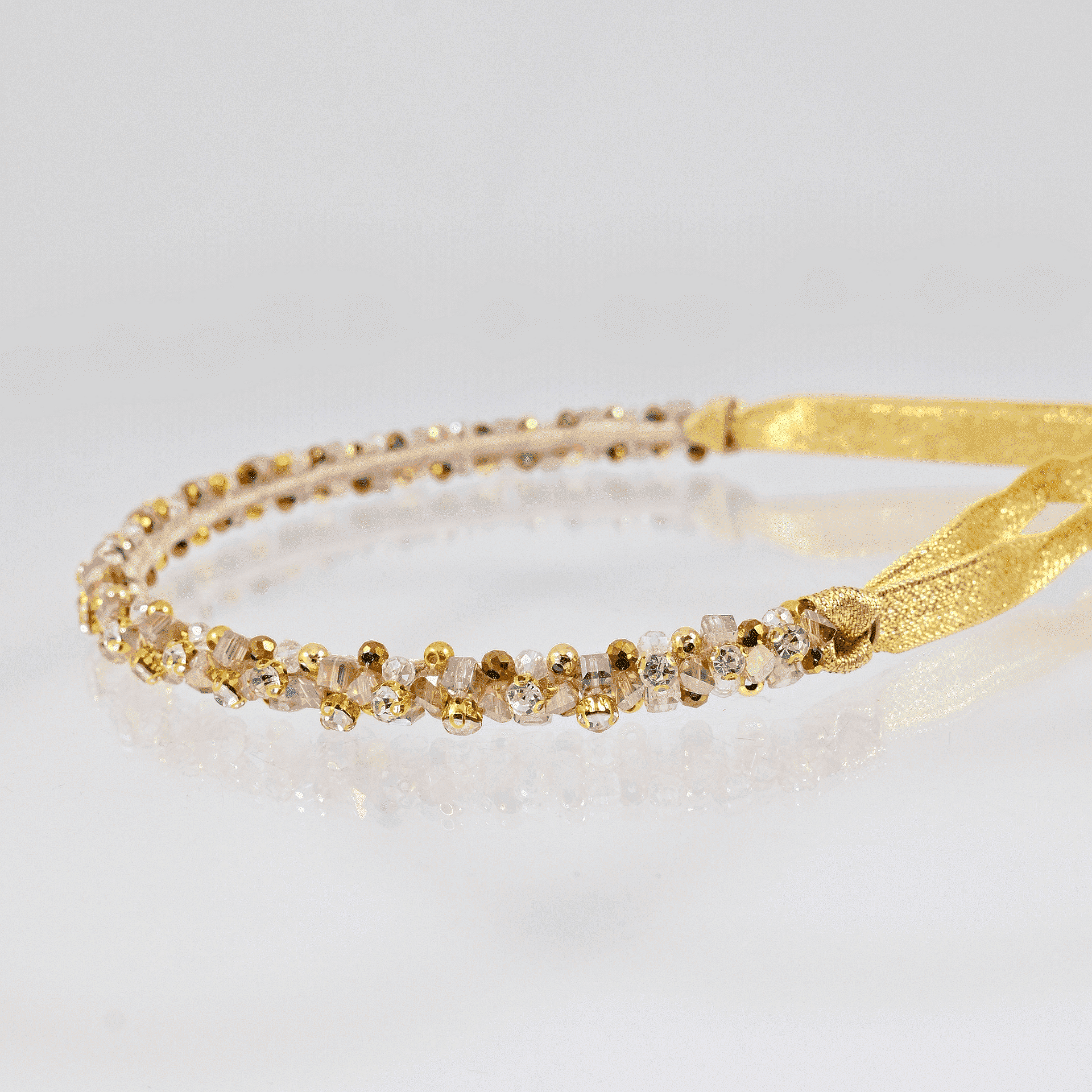 Golden handmade tiara