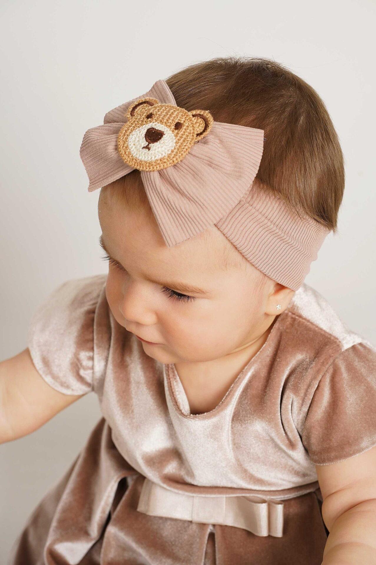 Soft teddy bear headband