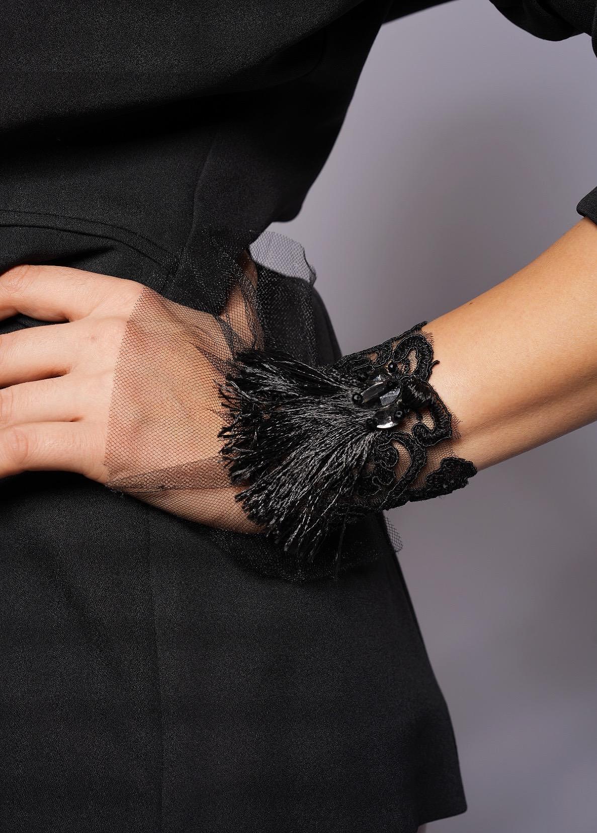Black Lace Sleeves