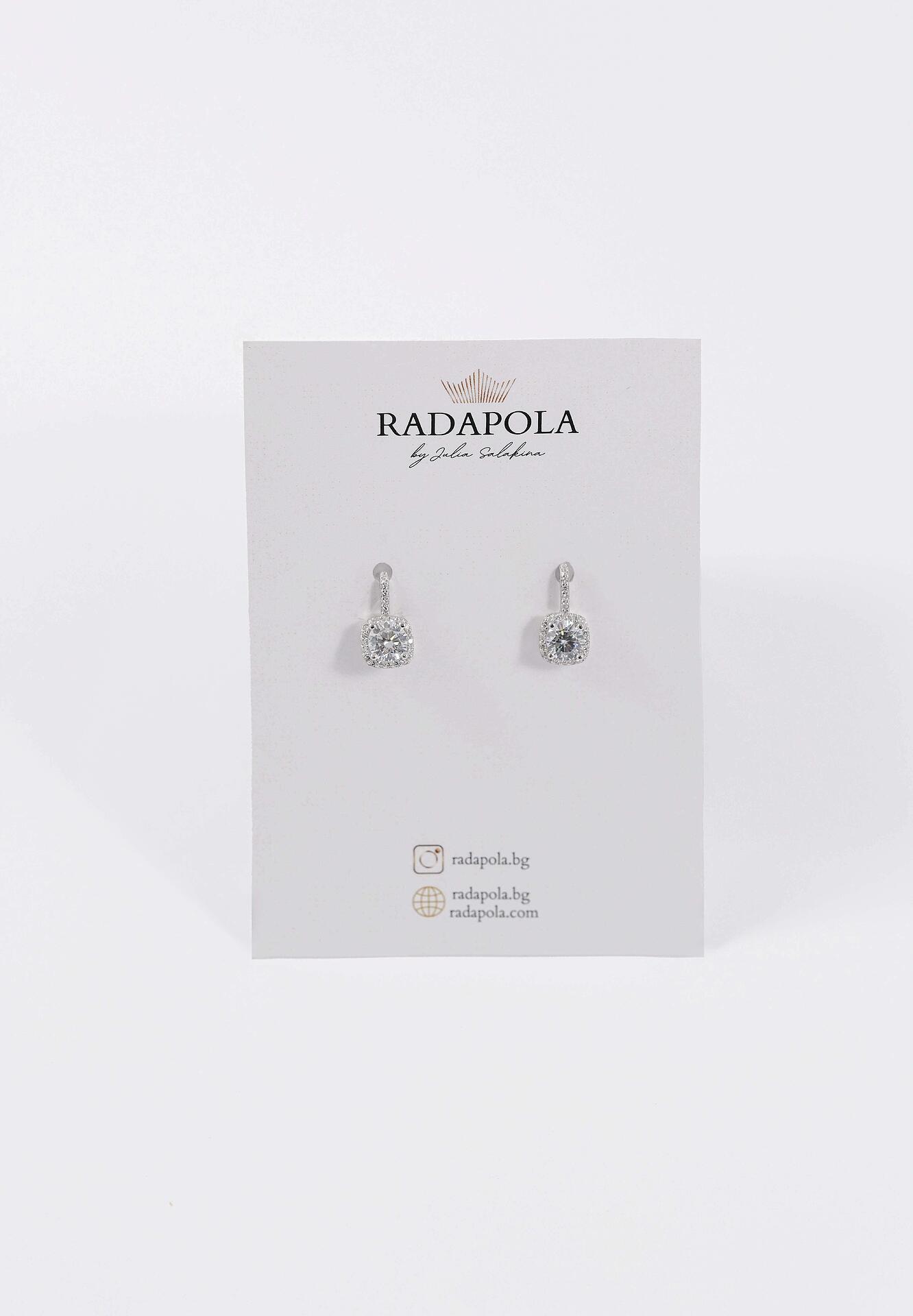 Silver earrings: Amarette