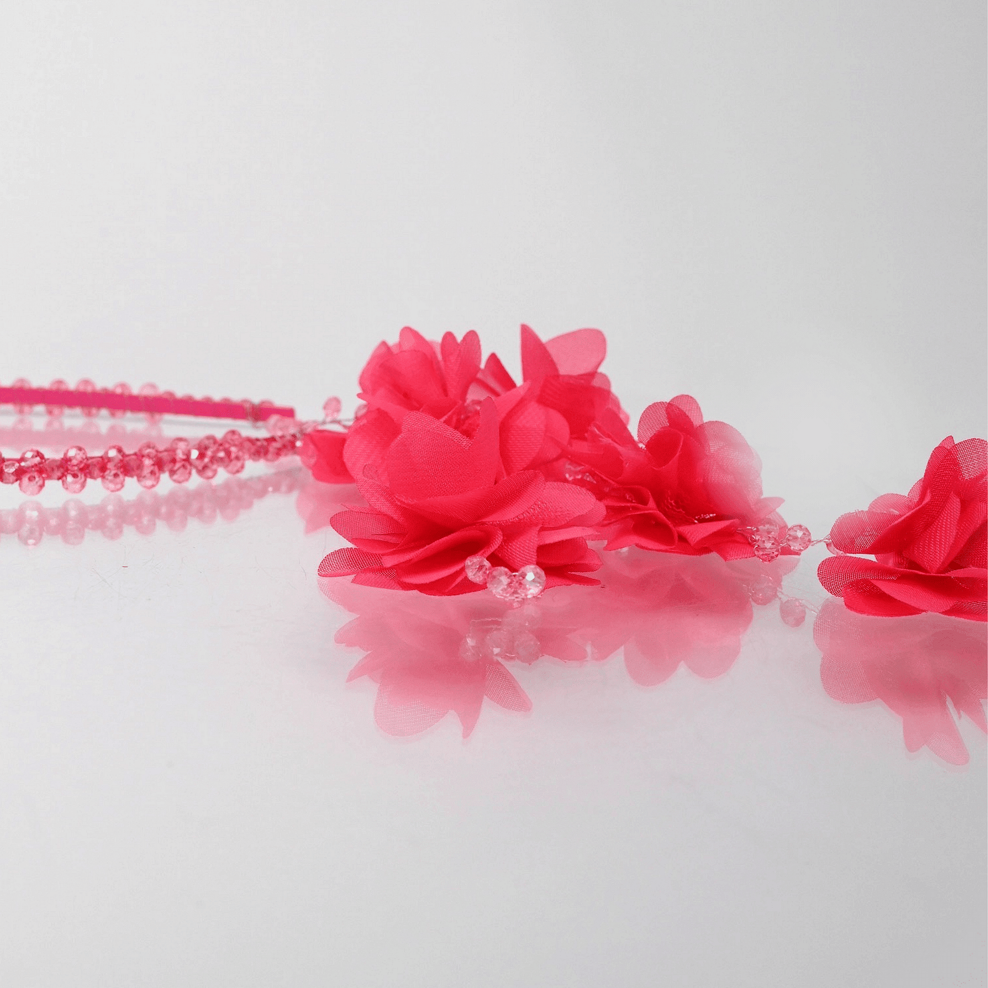 Tiara: Pink Hawaiian Flowers