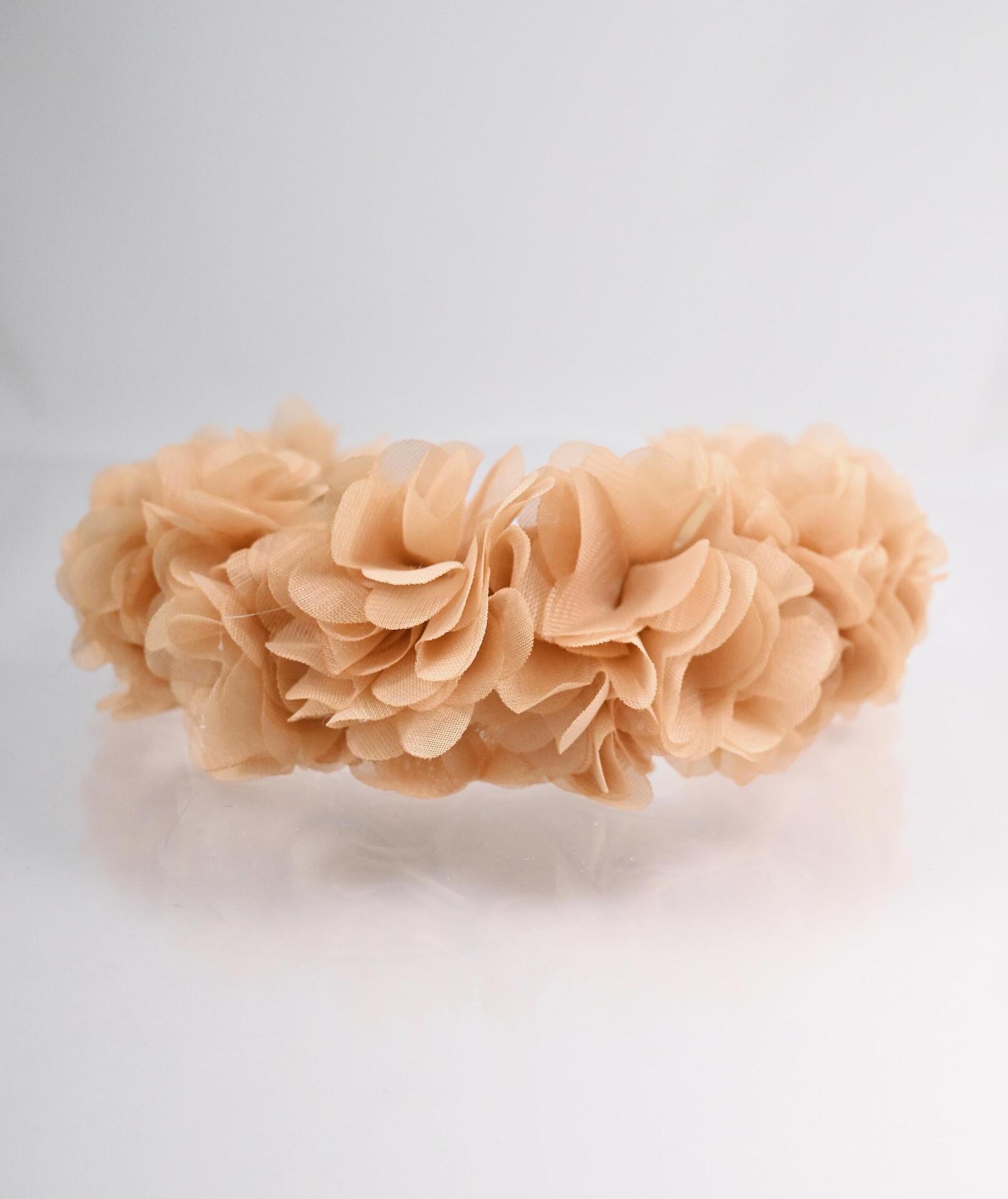 Tiara: Nude Light Flowers