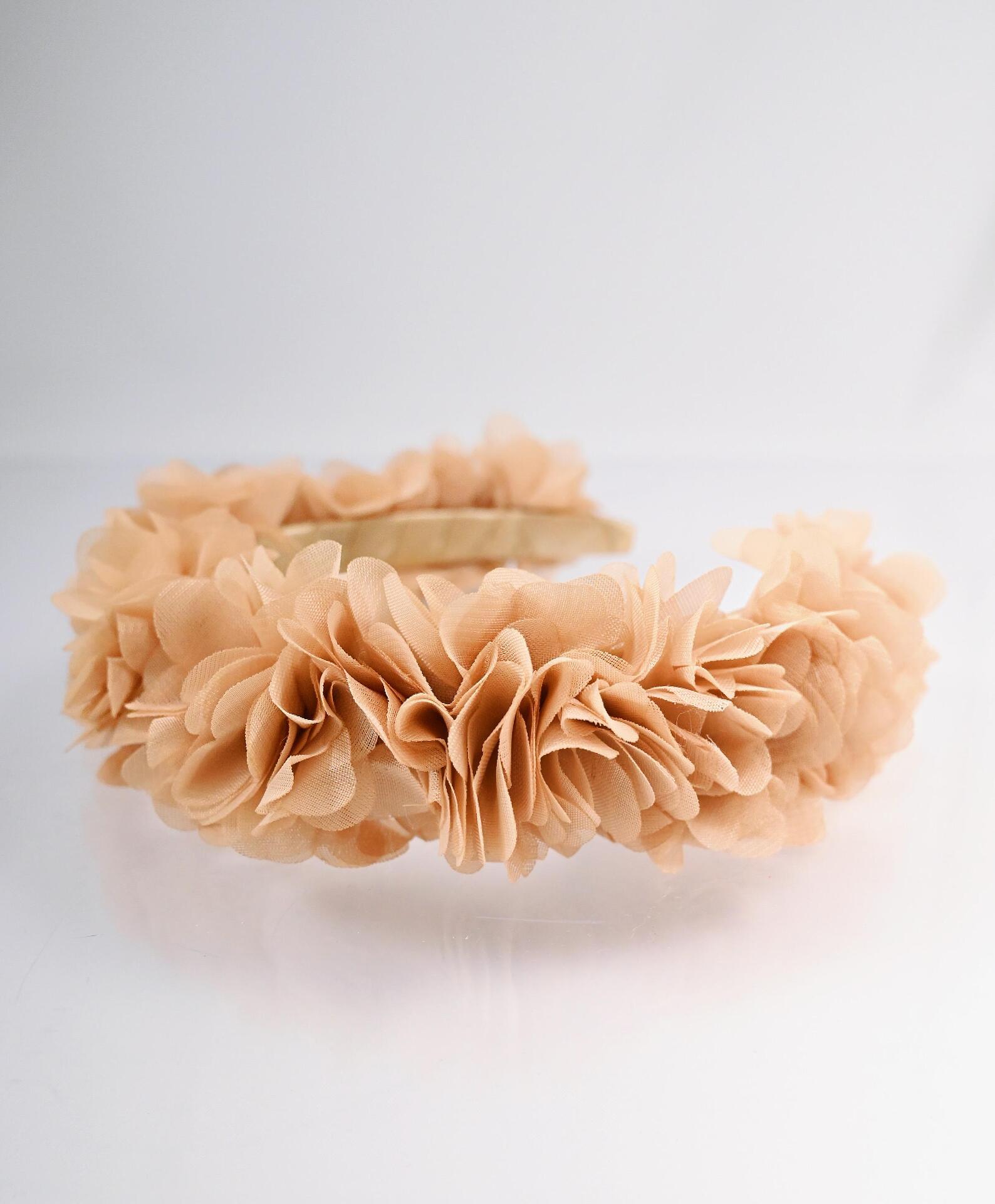 Tiara: Nude Light Flowers