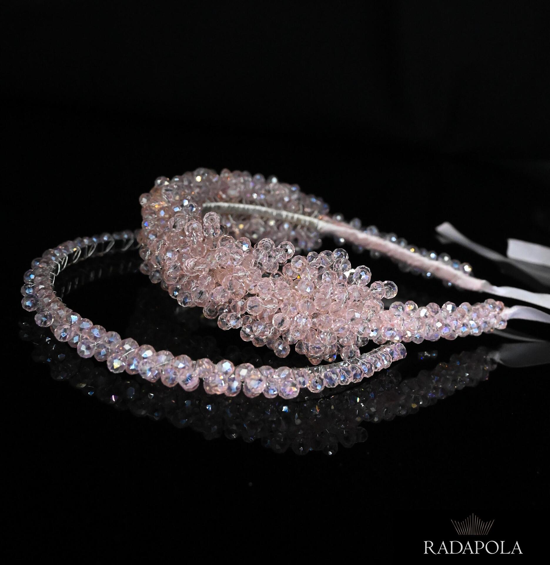 Pink tiara set