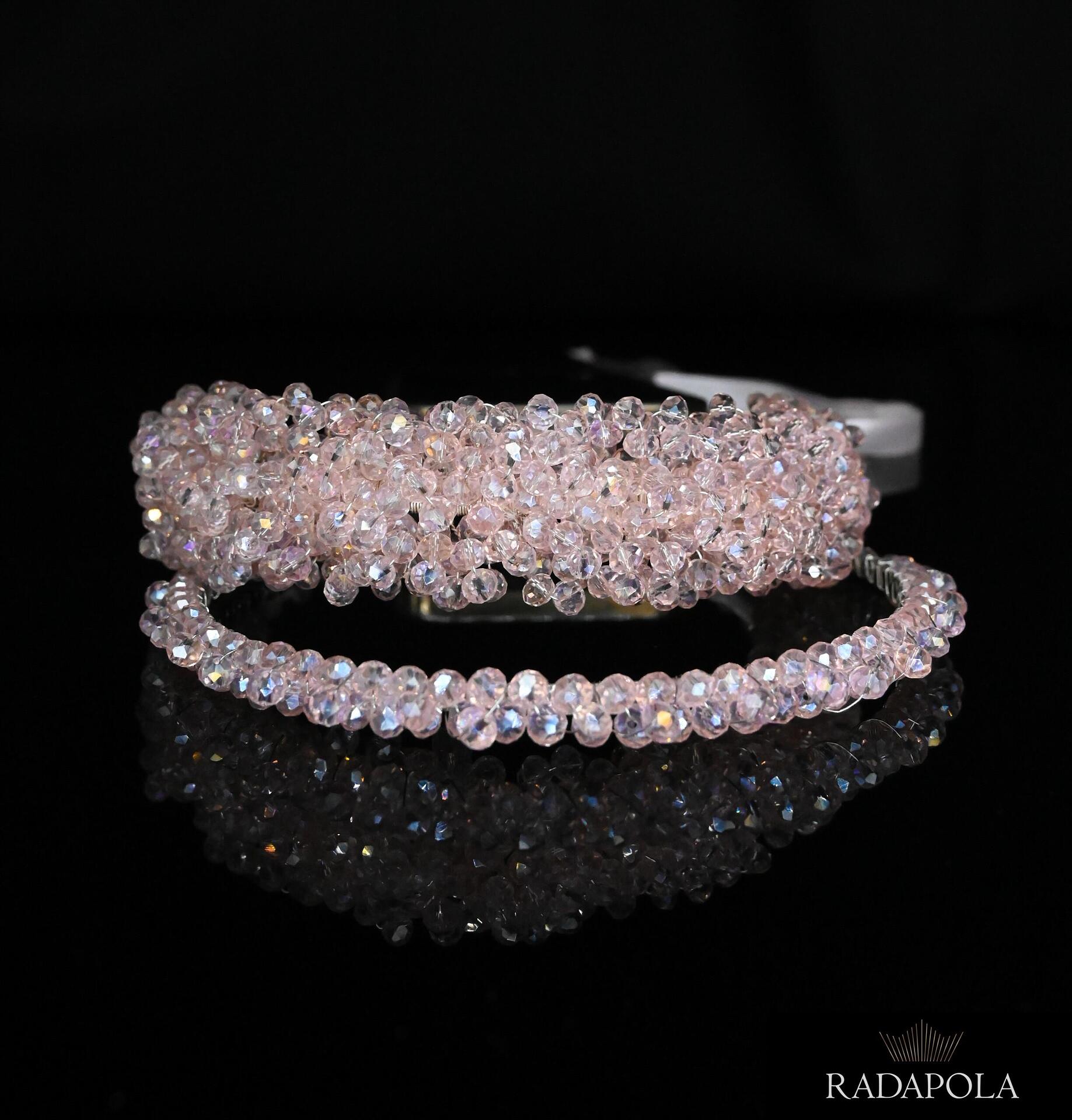 Pink tiara set
