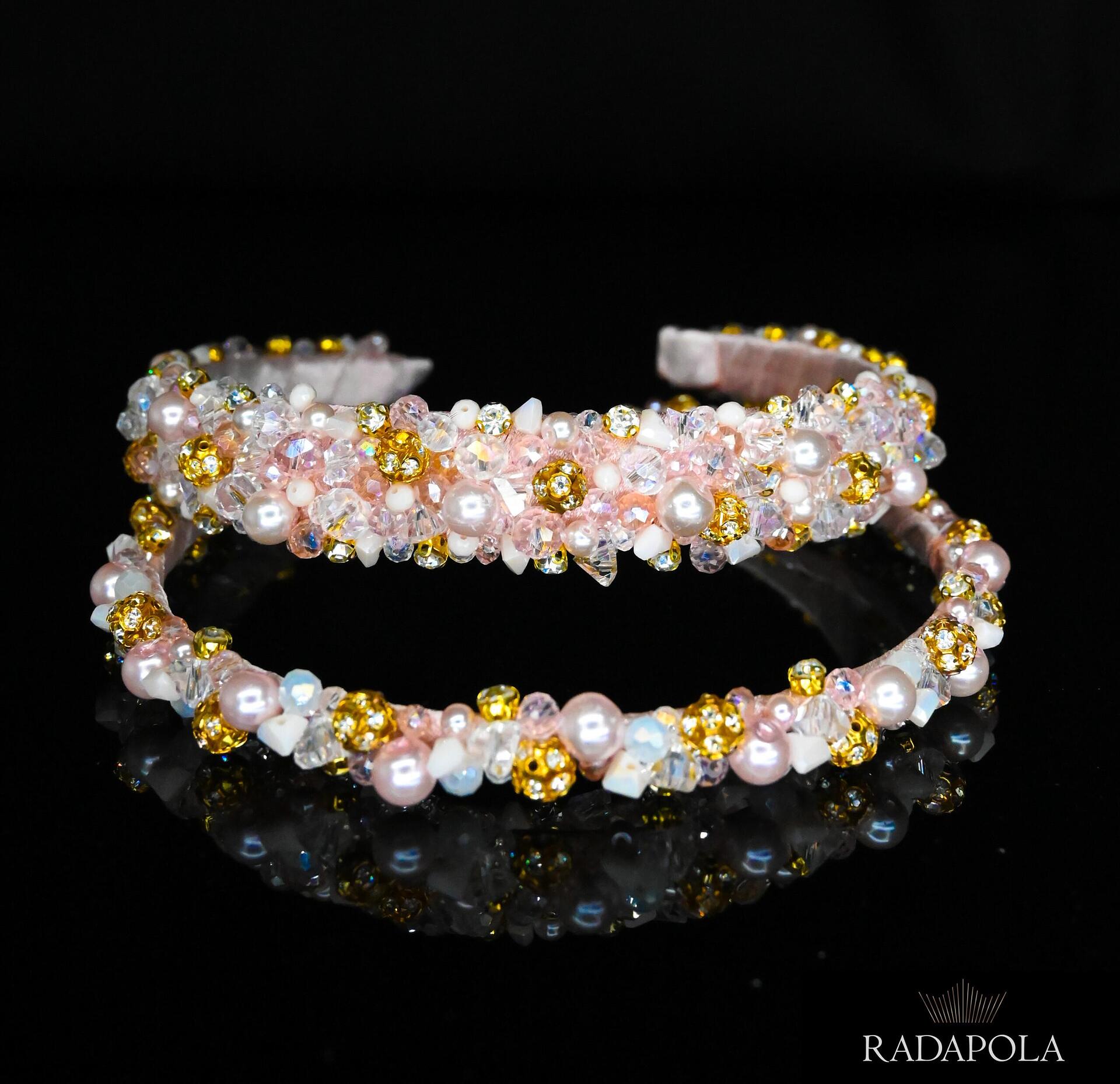 Pink tiara set