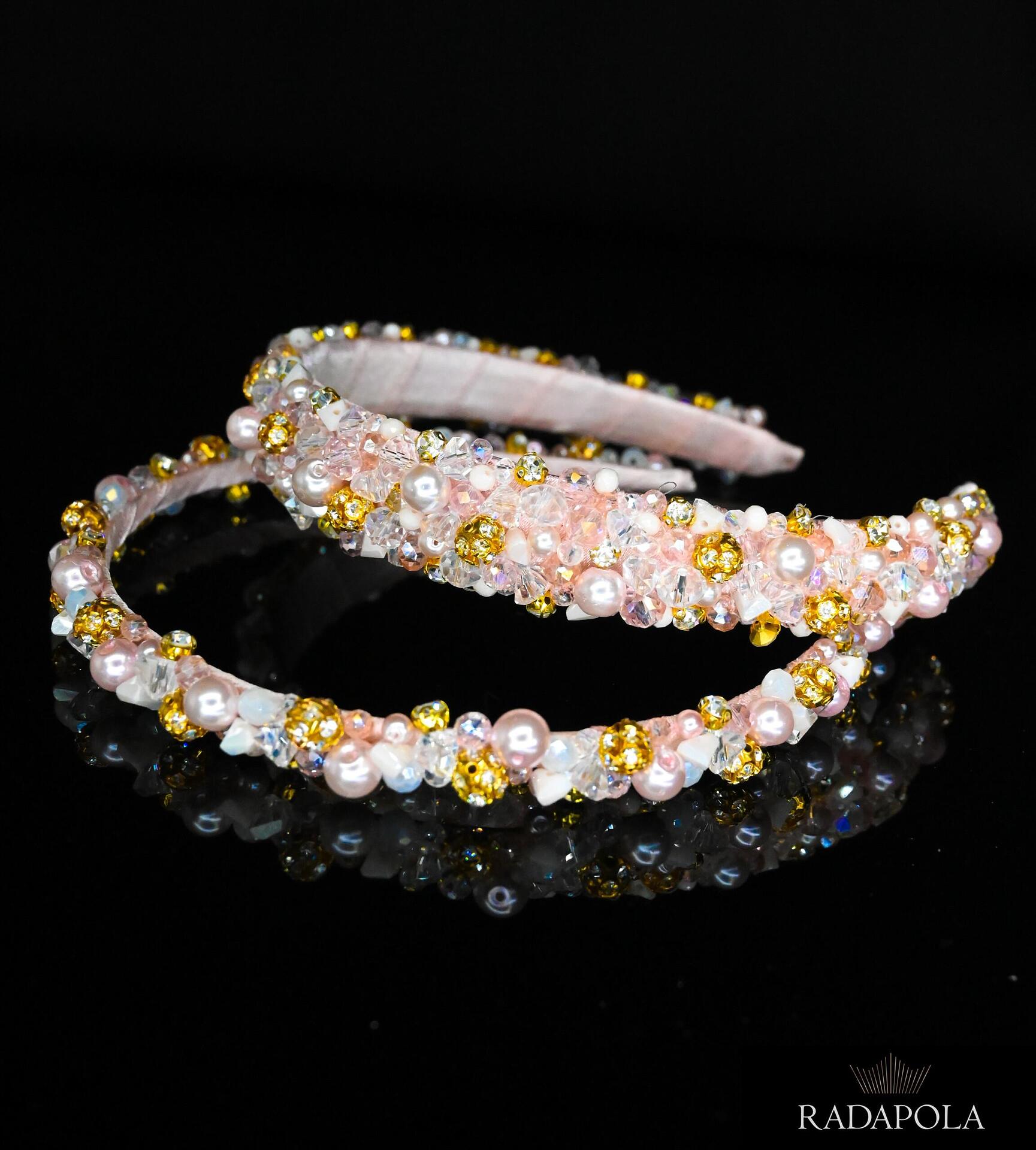 Pink tiara set