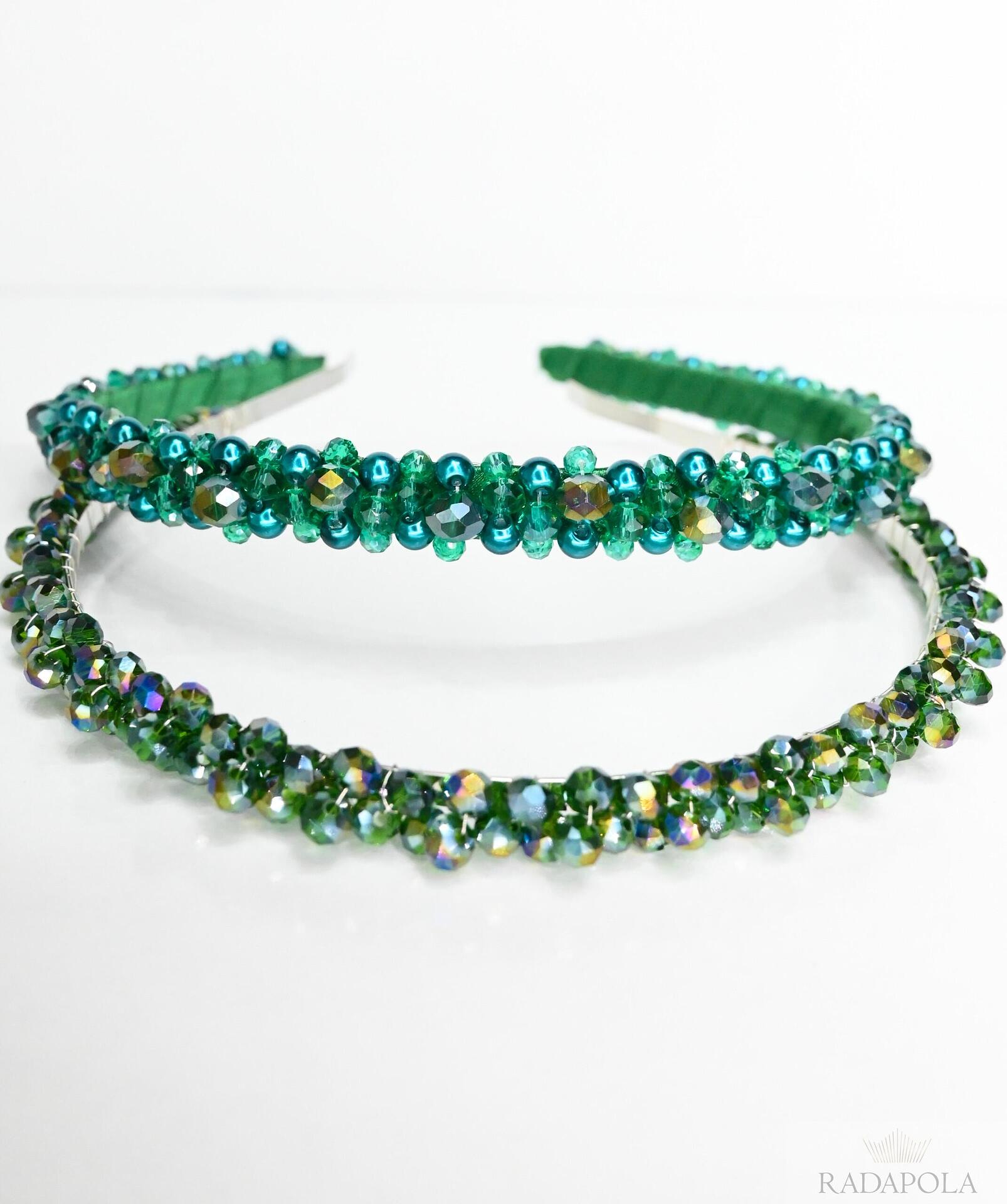 Green tiara set