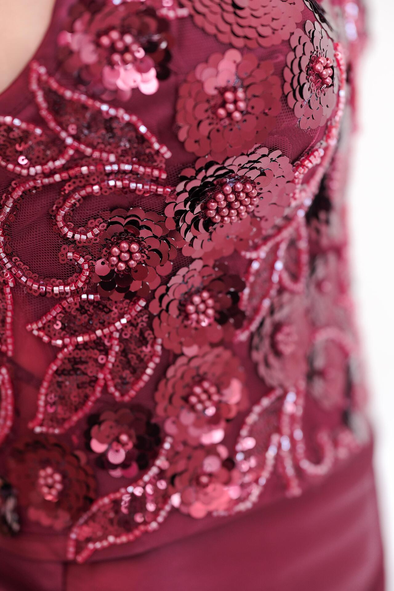 Premium collection corset in burgundy: Fiorenna 