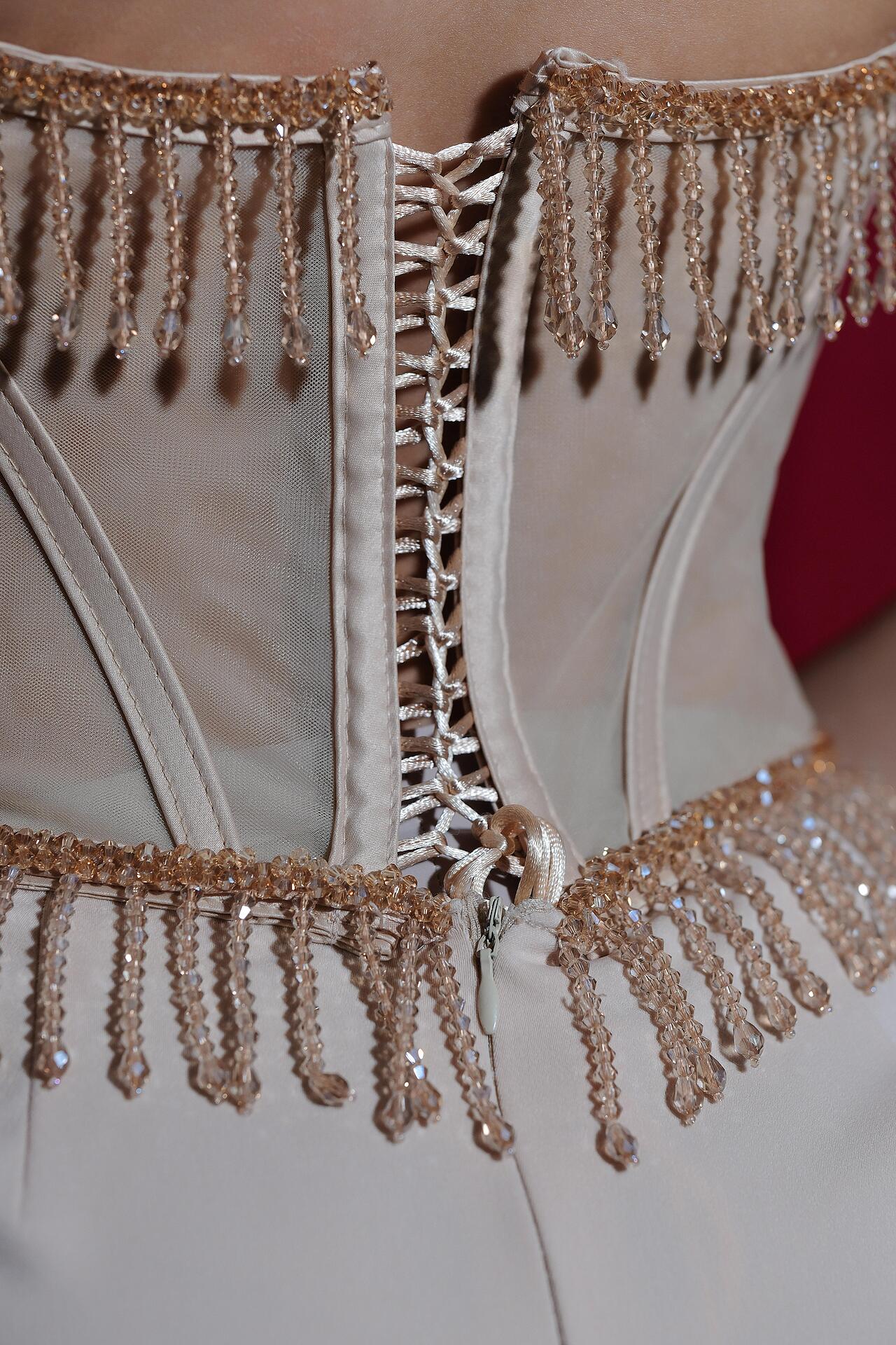 Nude corset dress: Aristelle