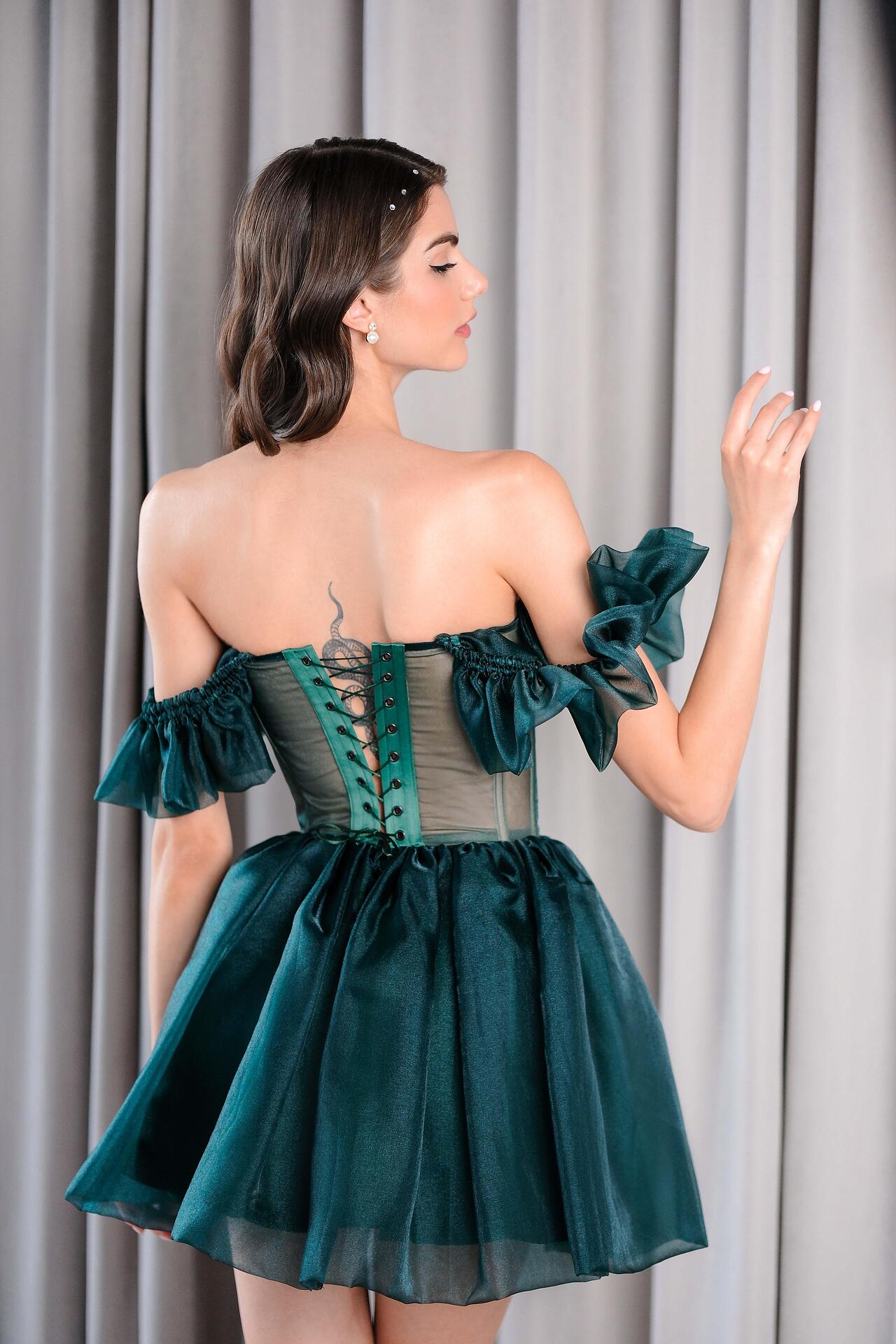 Olive green dress: Mossy