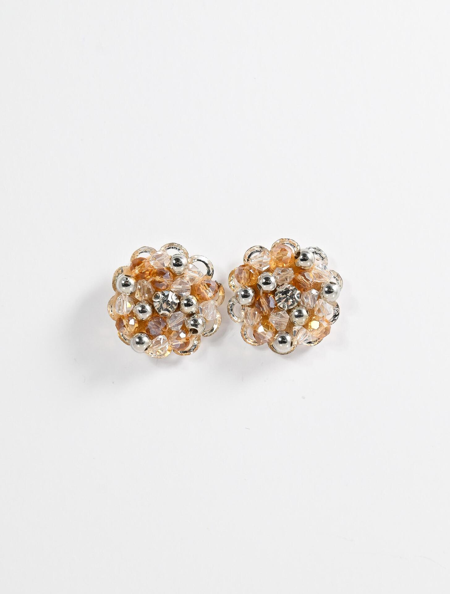 Delicate handmade earrings Cinnamon