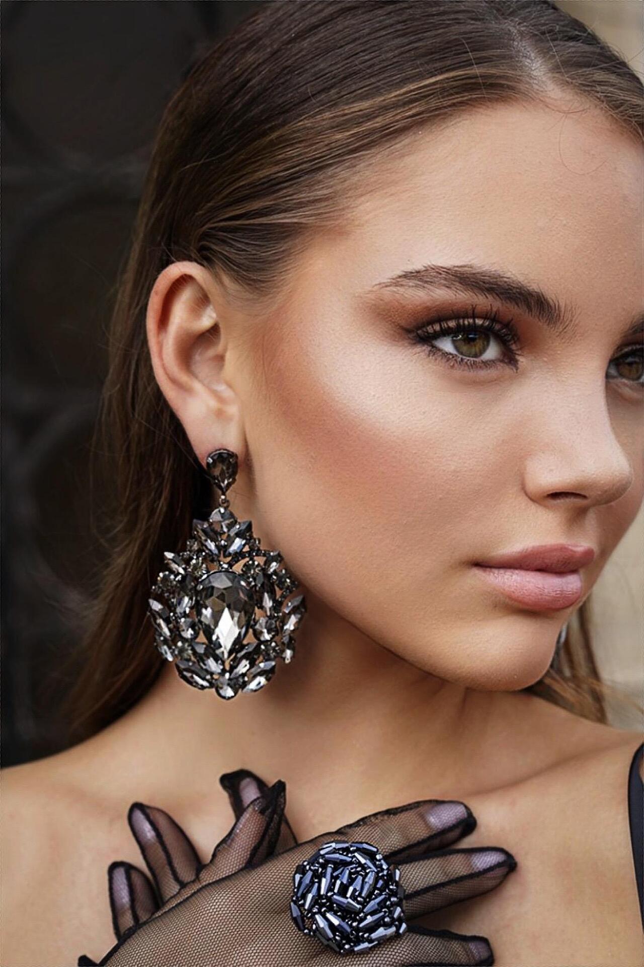Earrings: Black Volume Earrings