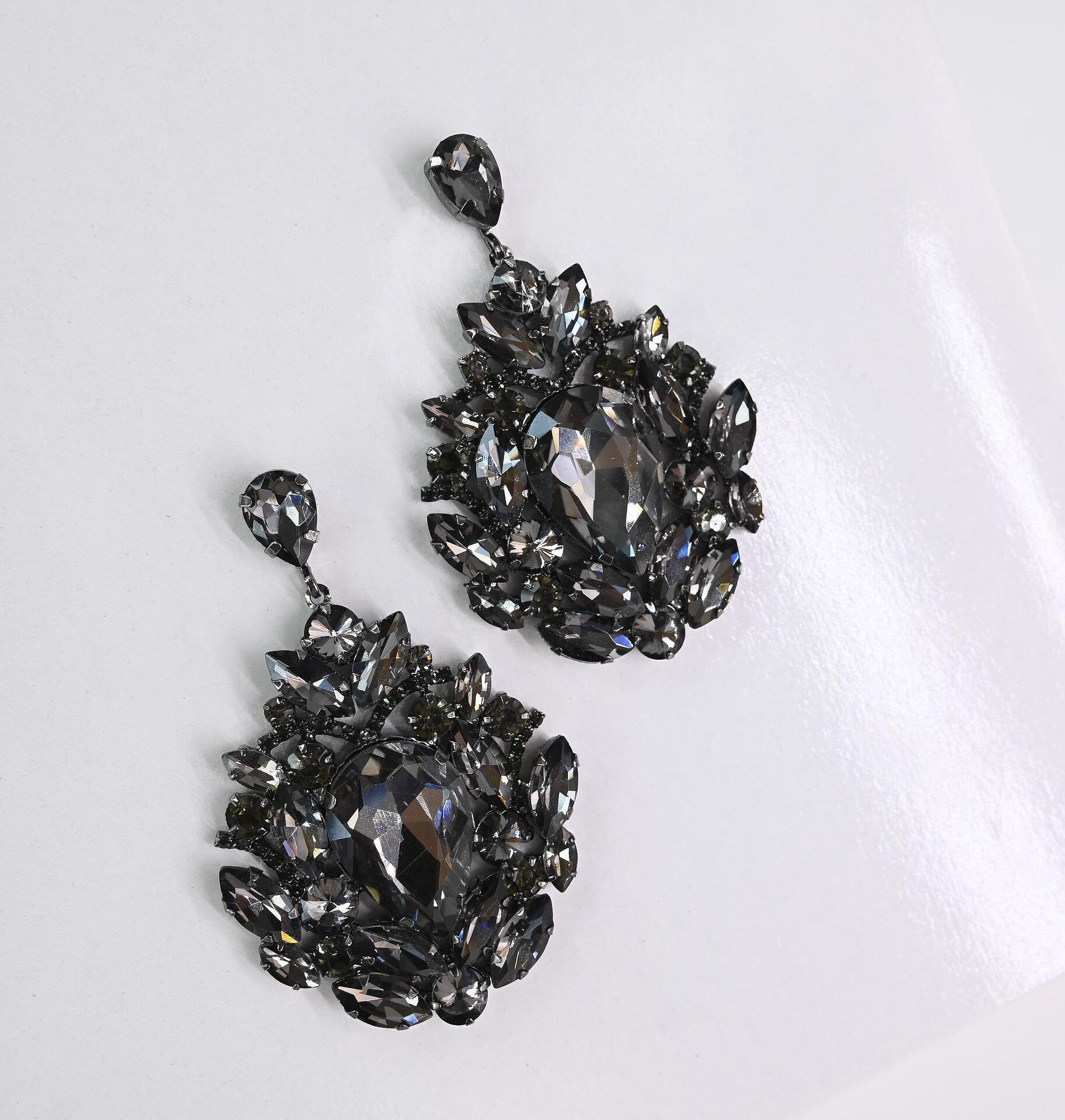 Earrings: Black Volume Earrings