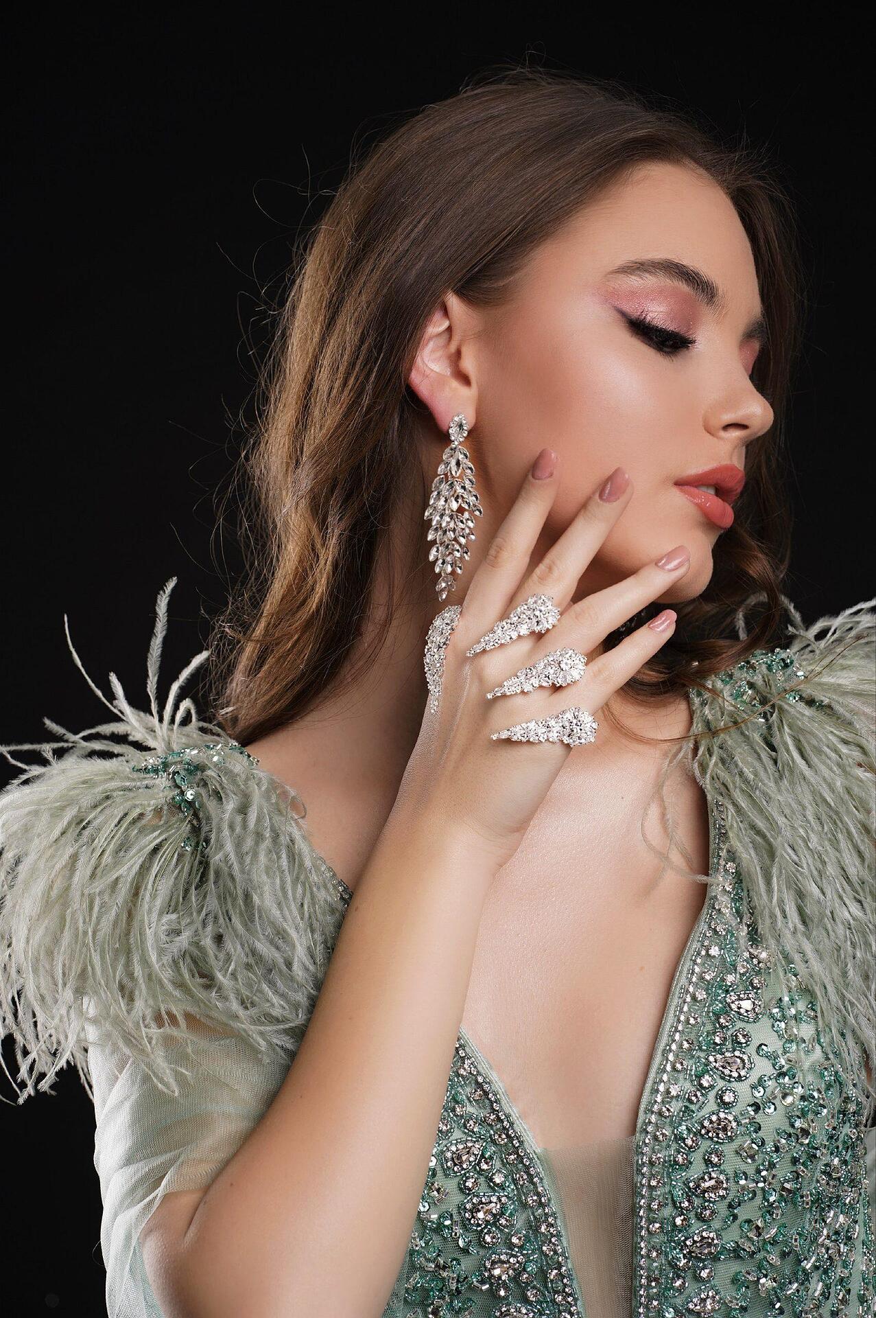 Earrings: Long Silver Earrings