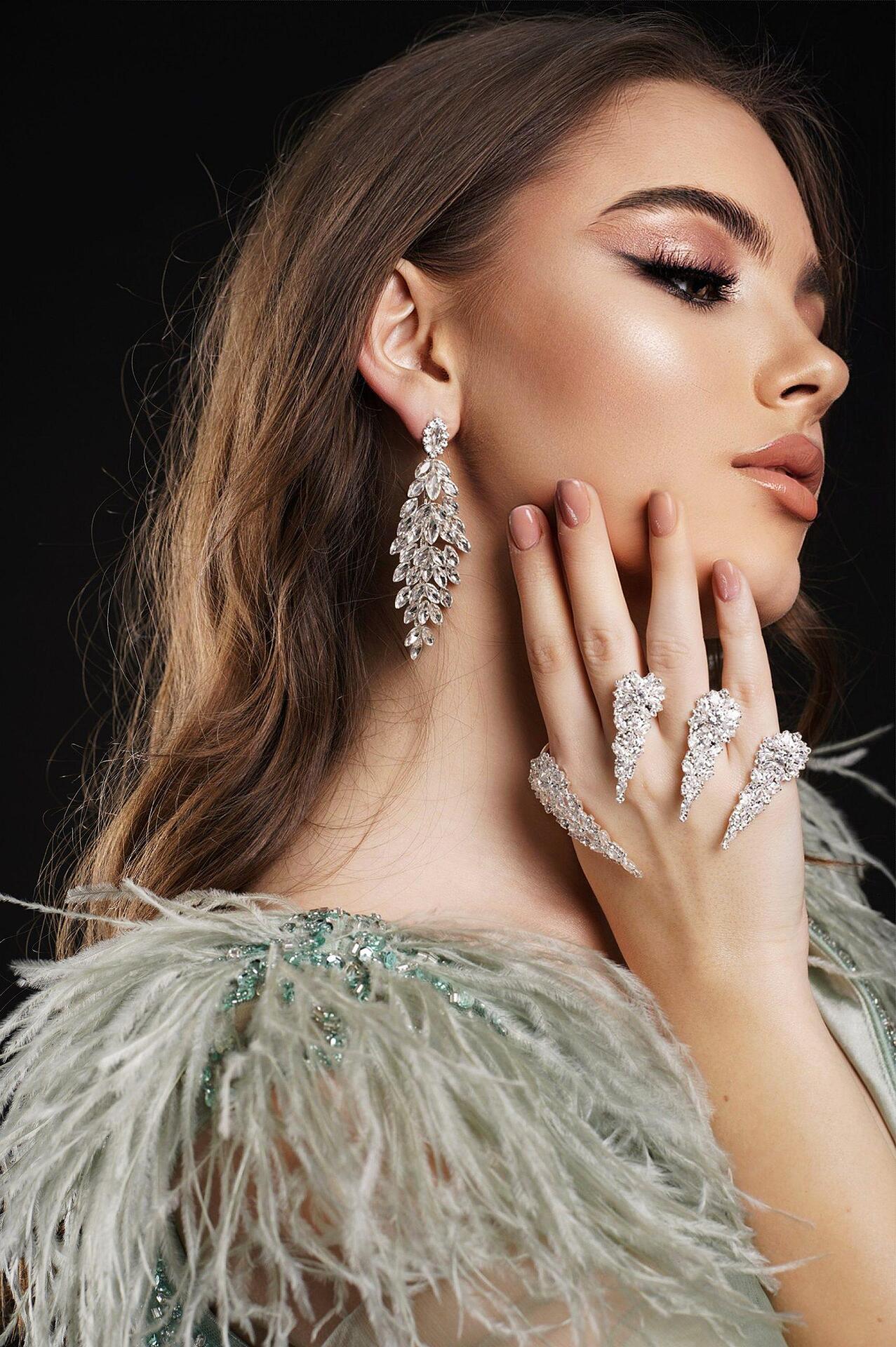 Earrings: Long Silver Earrings