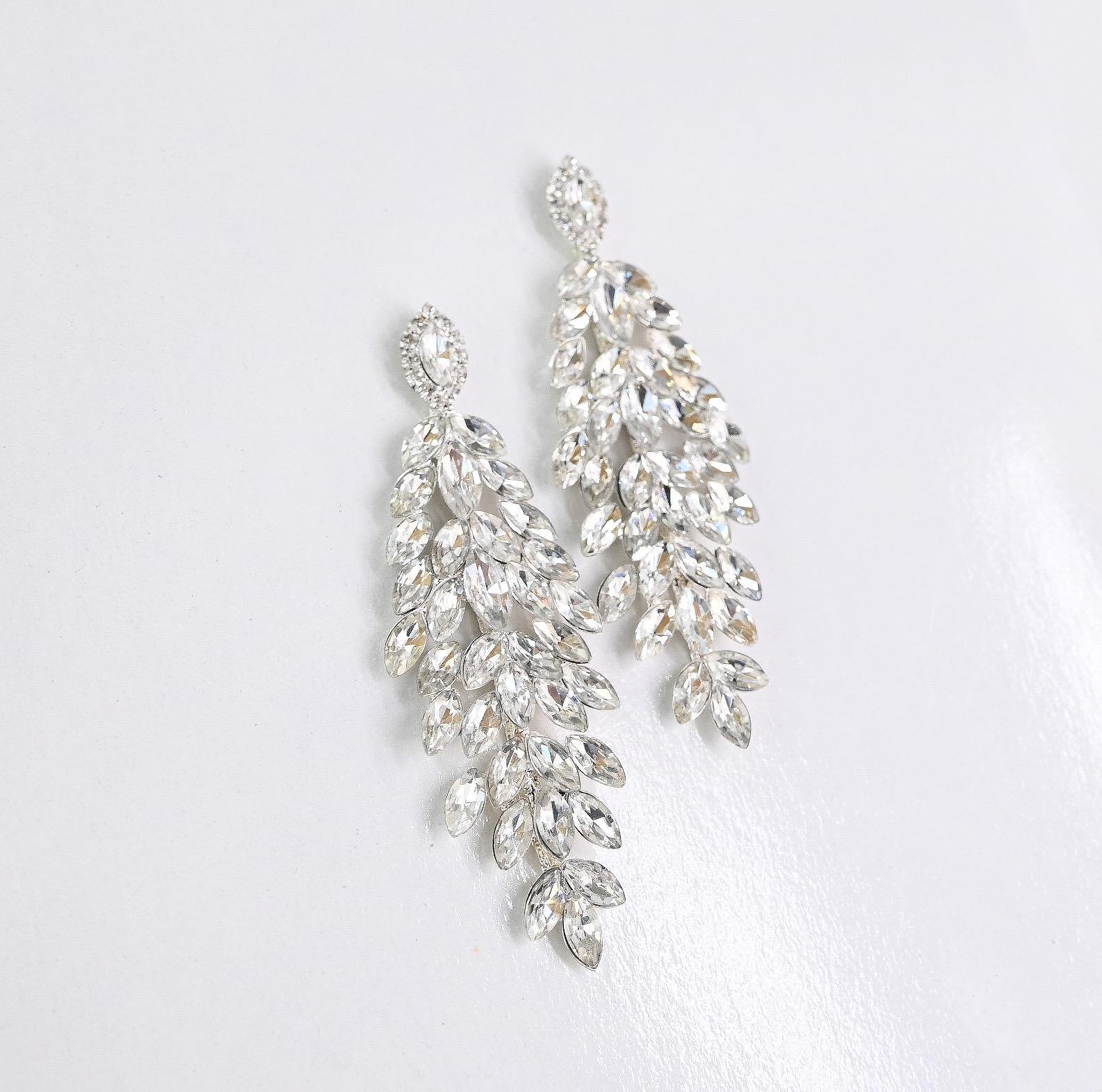 Earrings: Long Silver Earrings