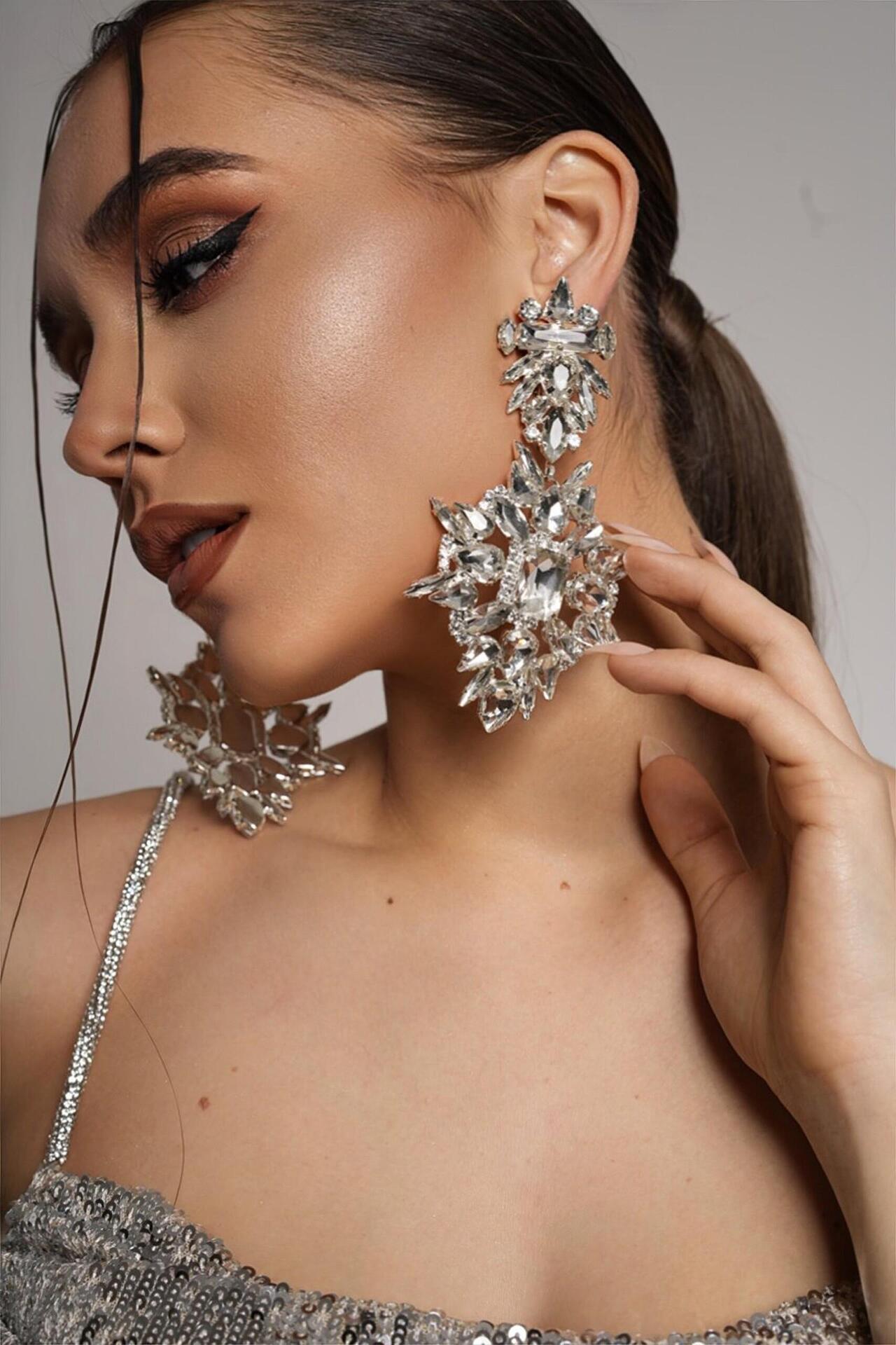 Earrings: MAXI Volume Silver Earrings