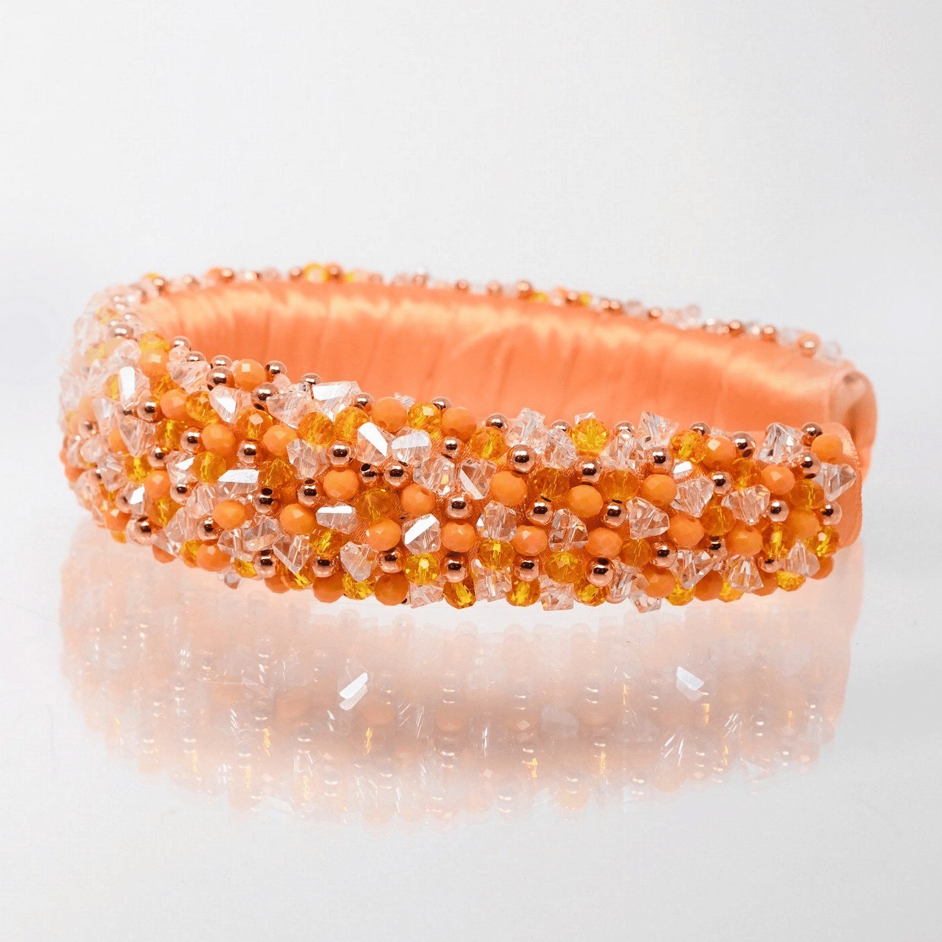 Voluminous orange tiara