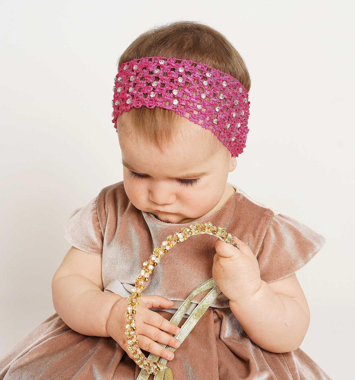 Headband with rhinestones