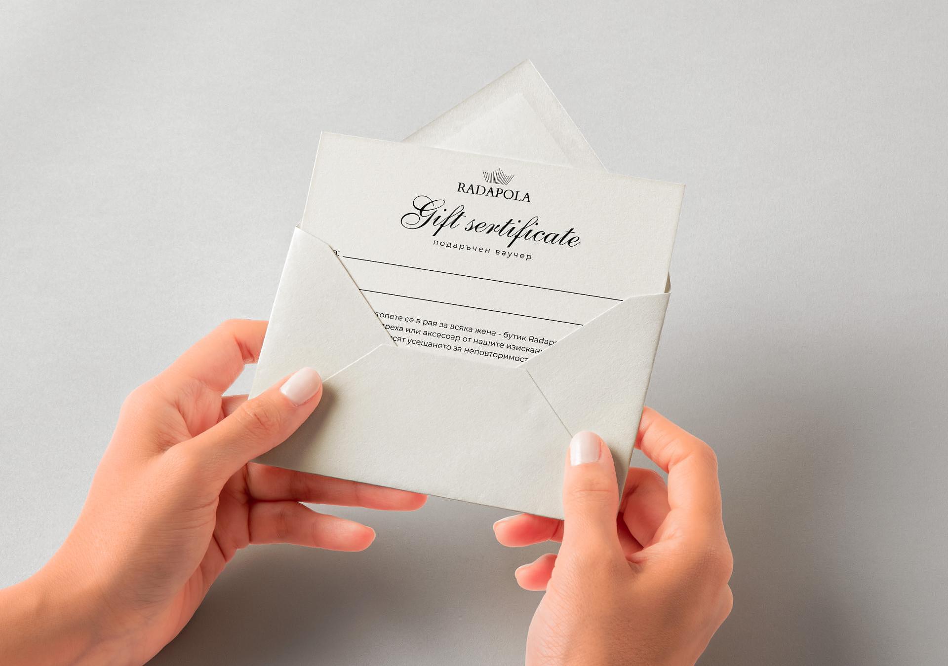 Gift voucher for Radapola boutique