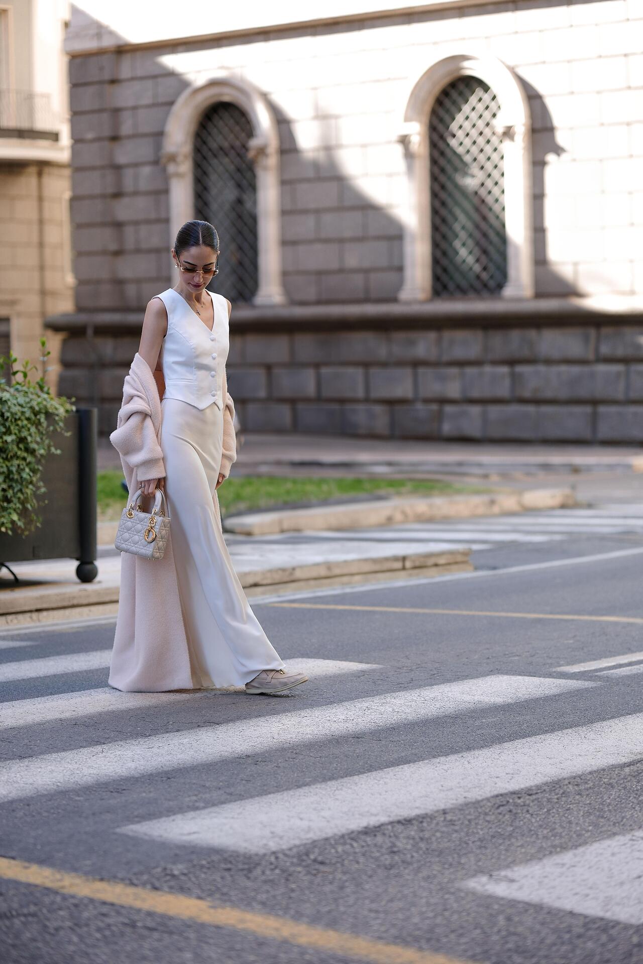 Maxi skirt in white: Harmony 