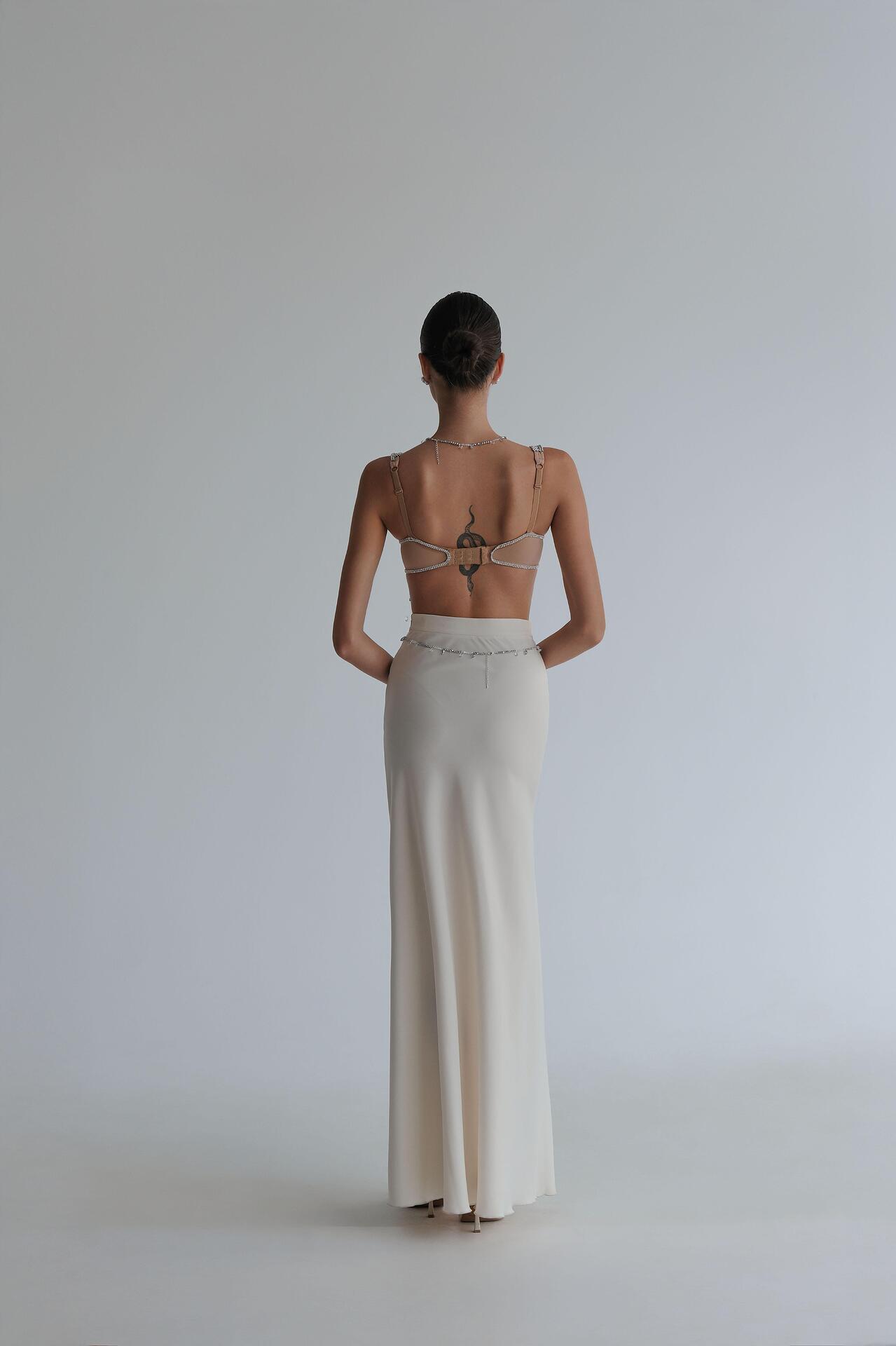 Handmade top with hanging crystals: Sheherezade
