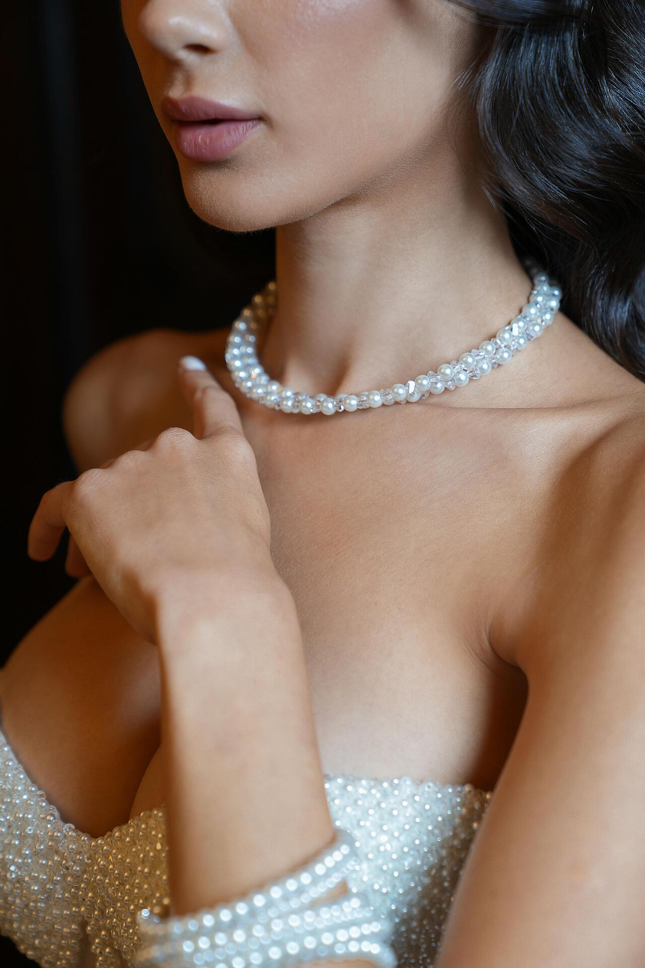 Handmade corset: Pearl Allure